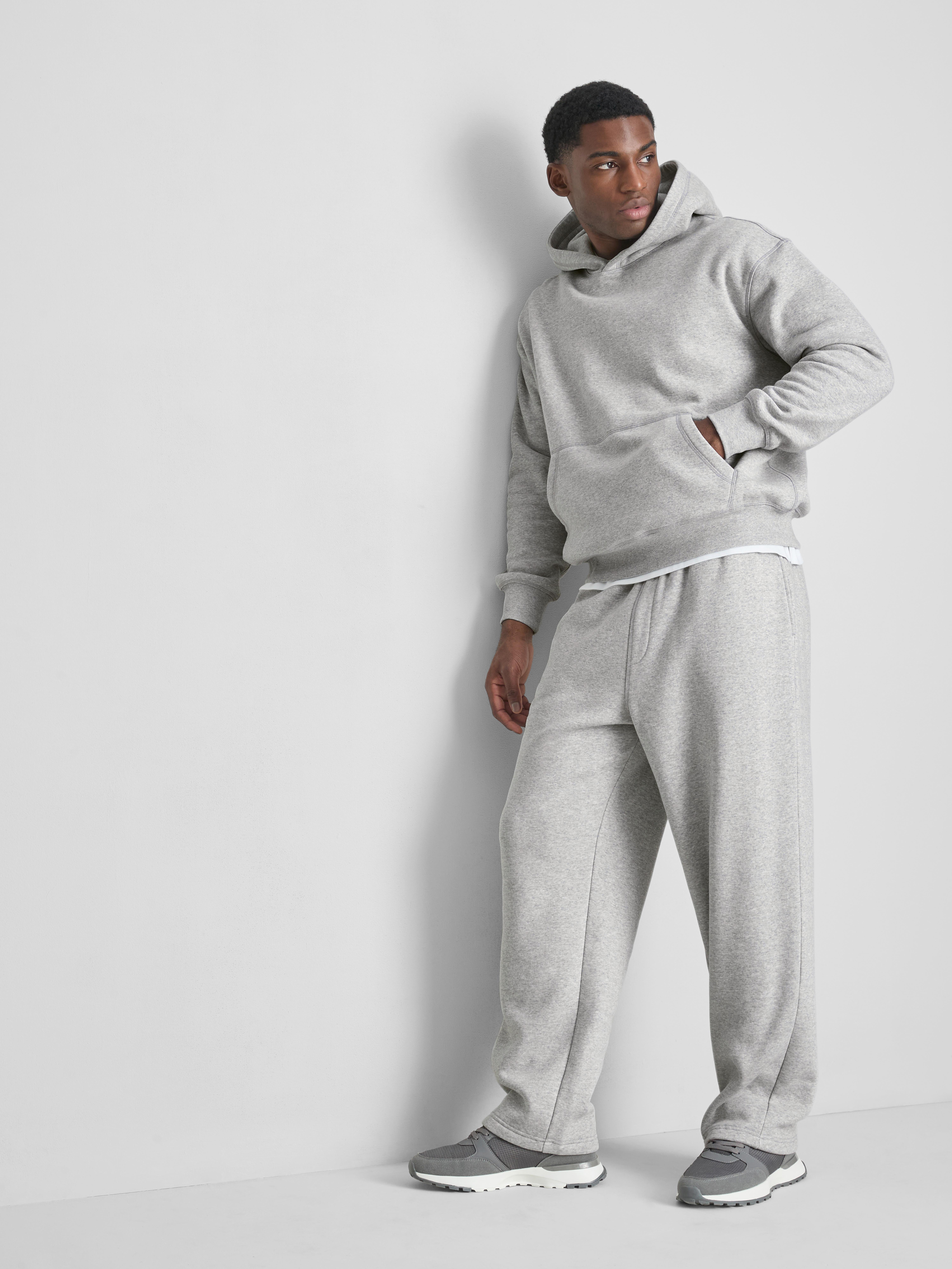 Jogginghose mit geradem Bein und hohem Baumwollanteil