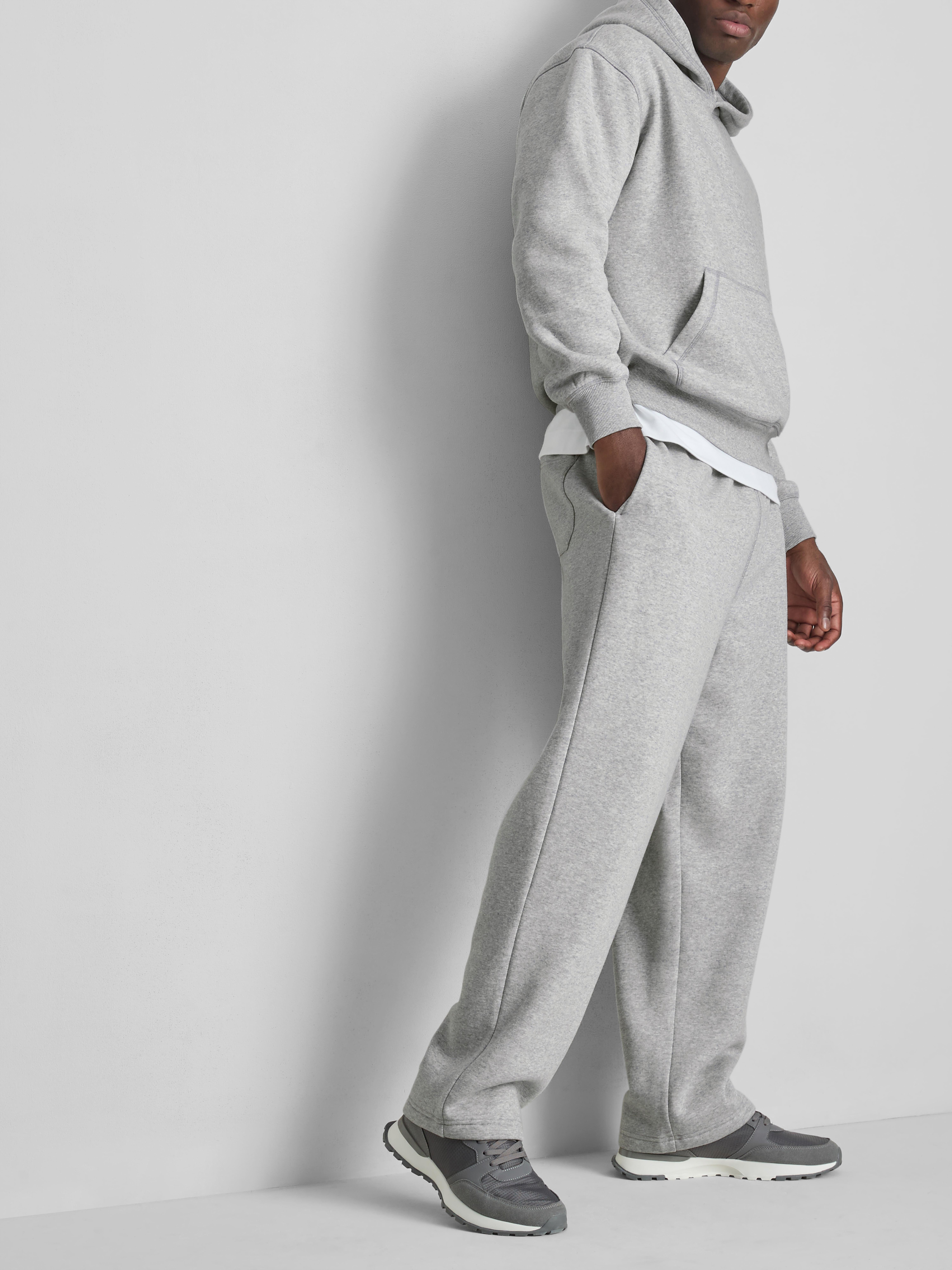 Jogginghose mit geradem Bein und hohem Baumwollanteil