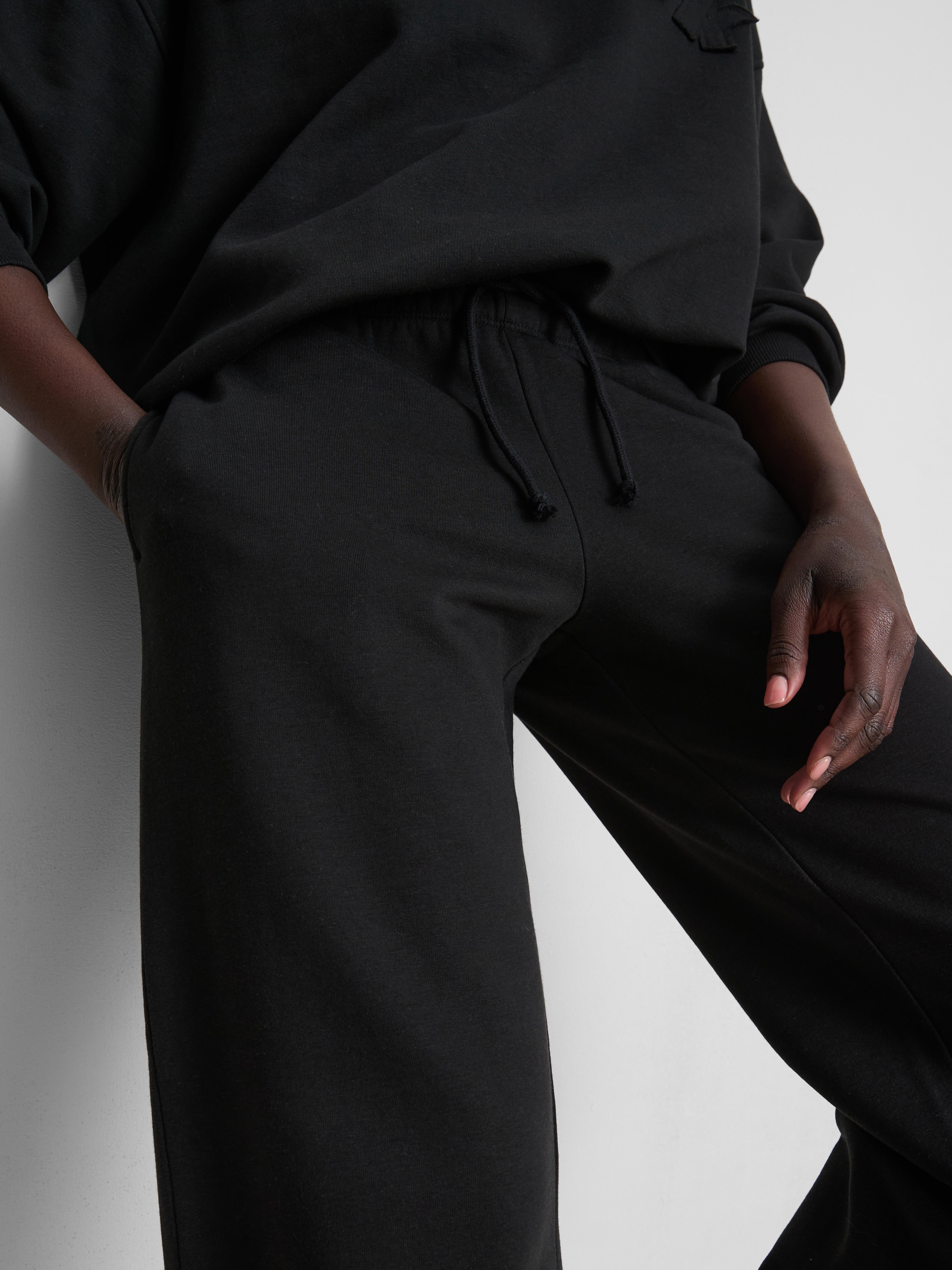 Cotton-Rich Wide-Leg Appliqué Joggers
