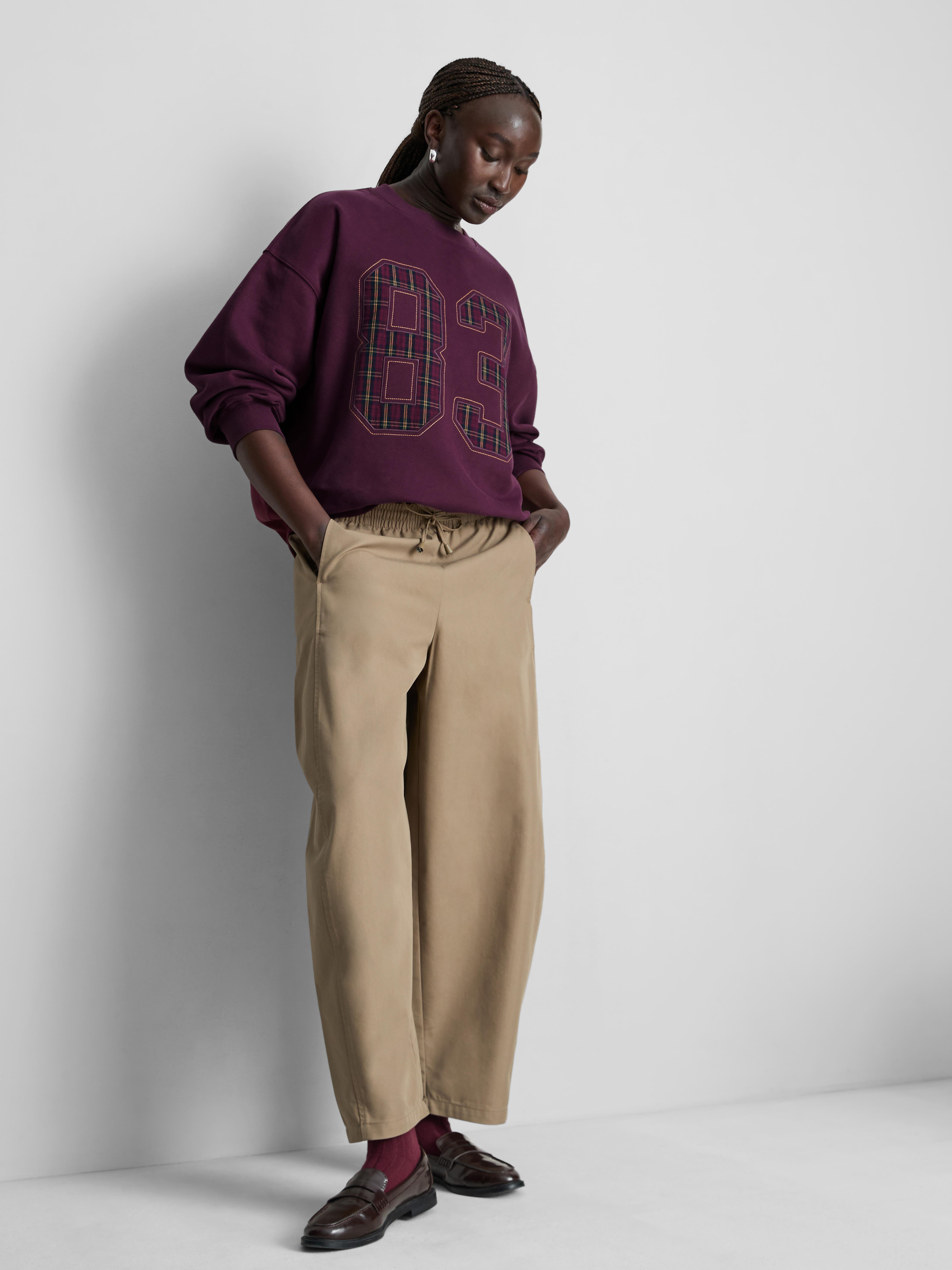 Cotton Blend 83 Check Sweatshirt