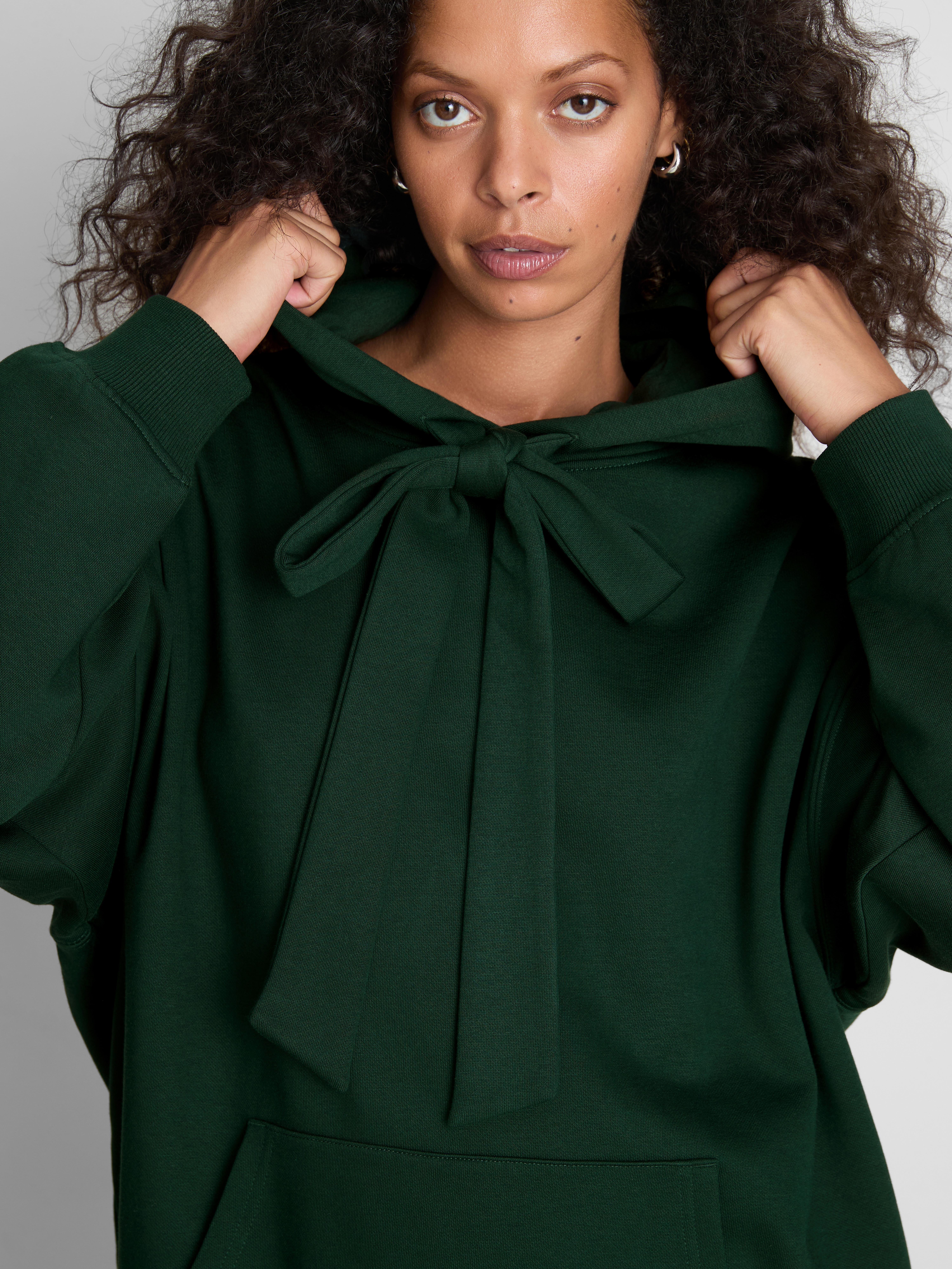 Paula Echevarría Cotton Rich Bow Tie Hoodie