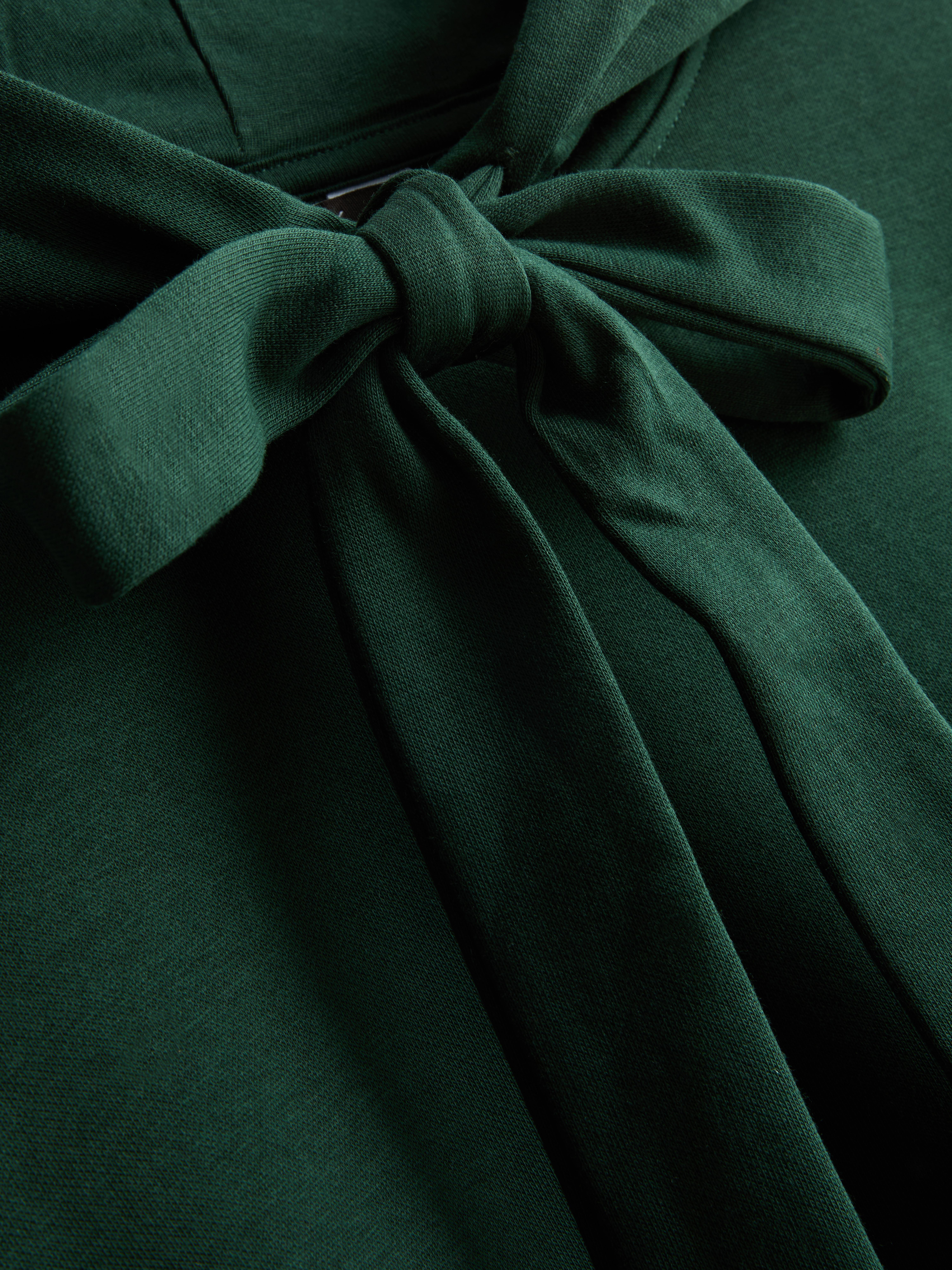 Paula Echevarría Cotton-Rich Bow Tie Hoodie