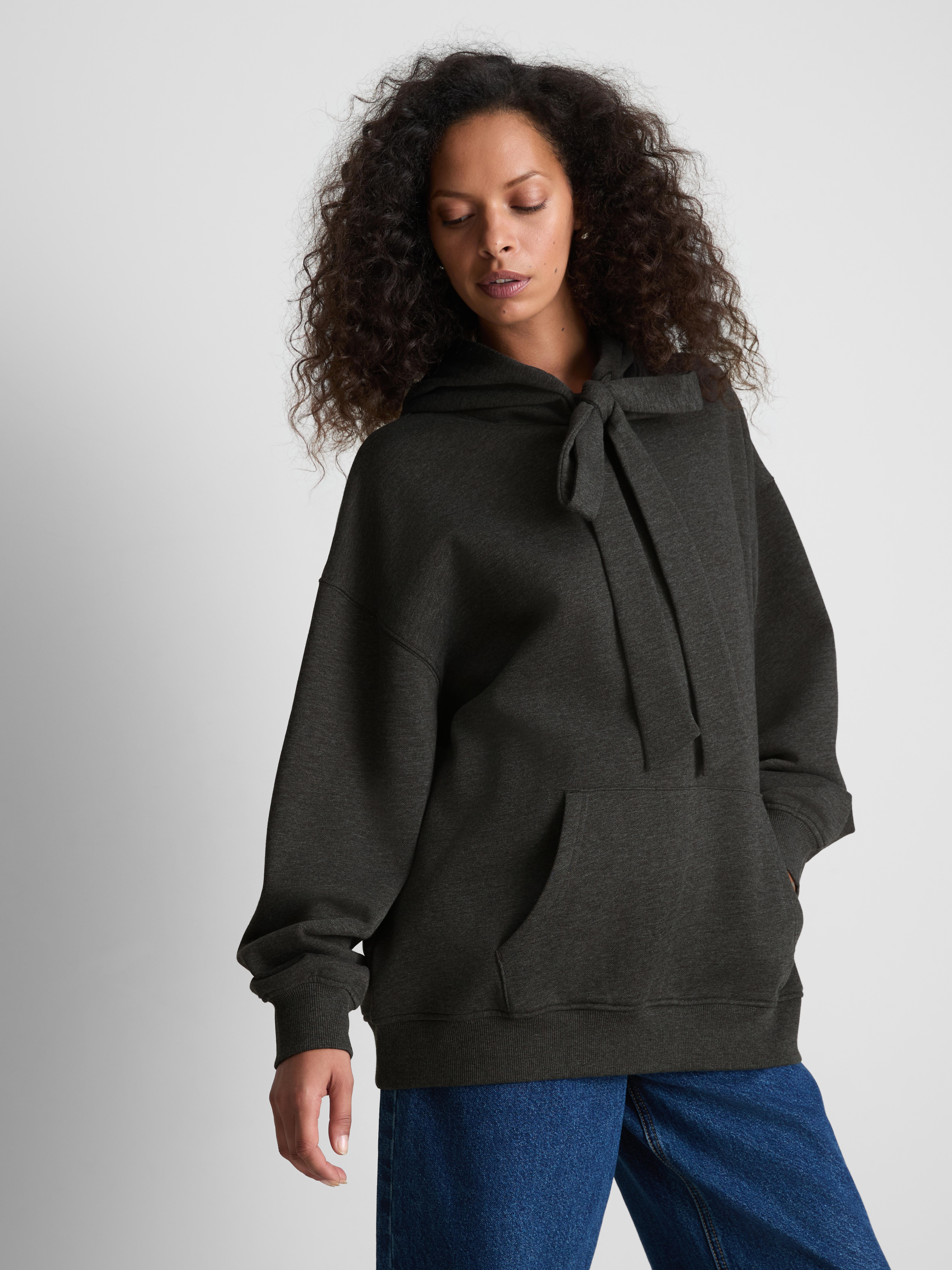 Katoenrijke hoodie met strik Paula Echevarría