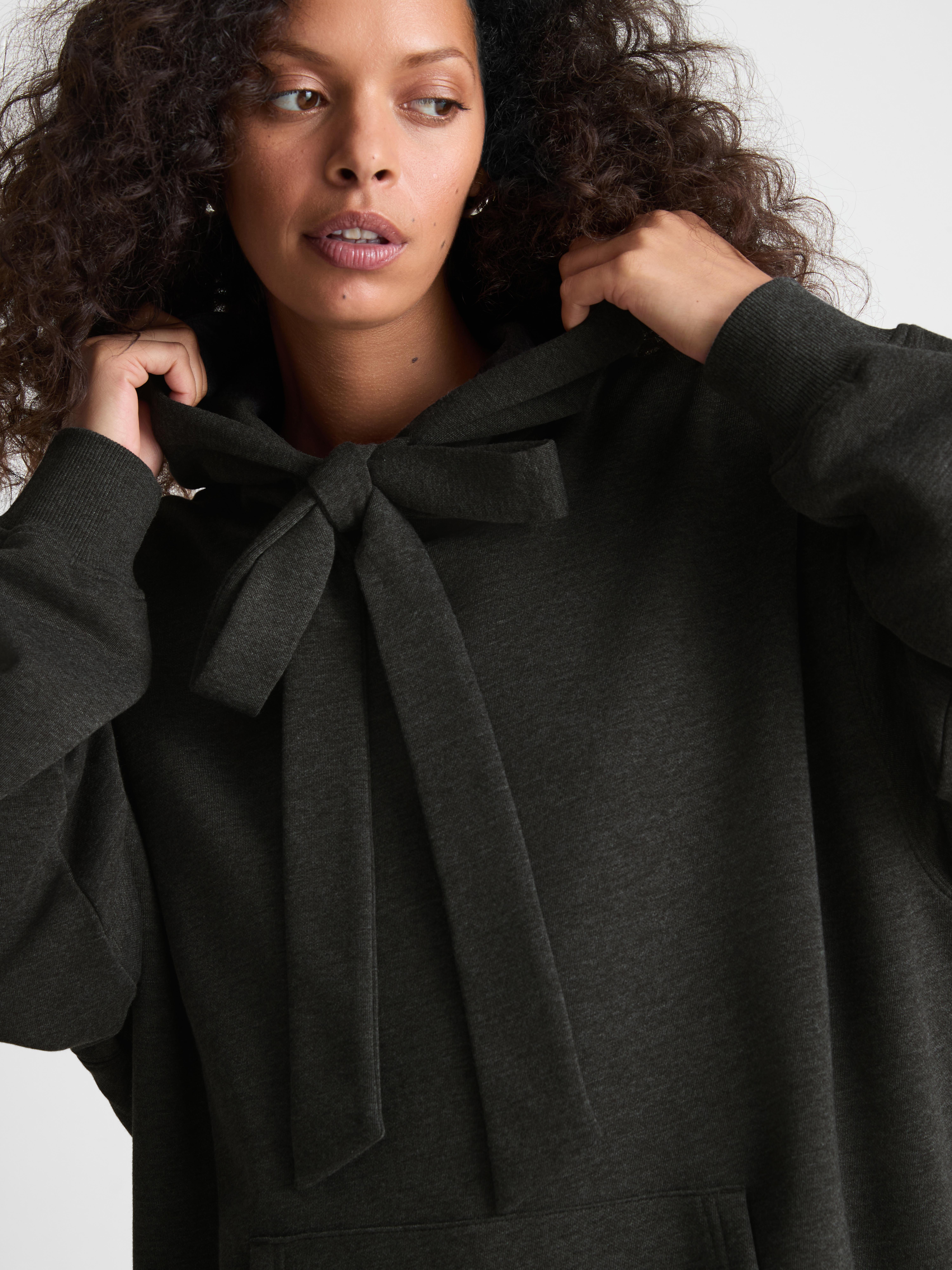 Katoenrijke hoodie met strik Paula Echevarría