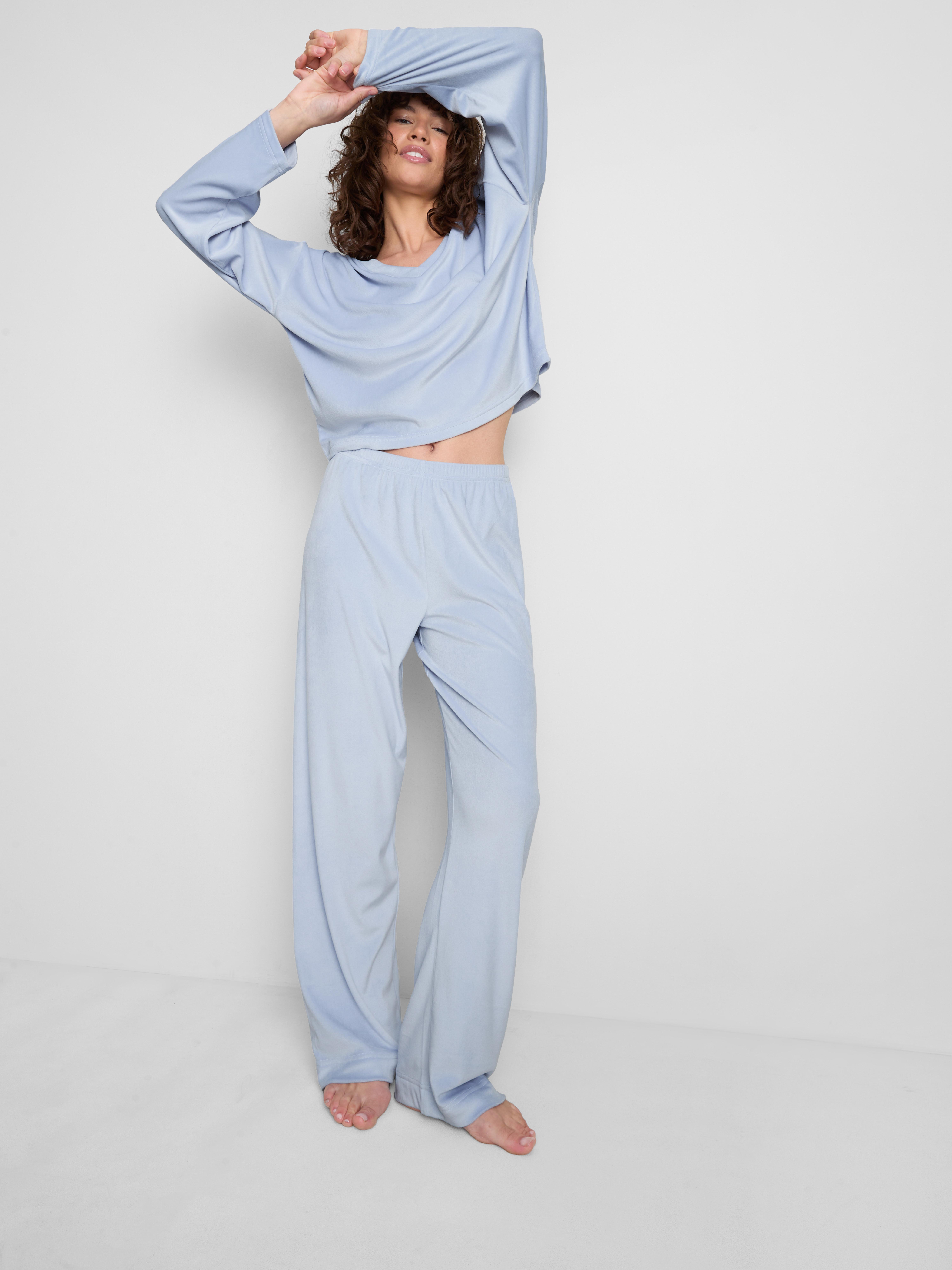 Plush Minky V-Neck Pyjamas