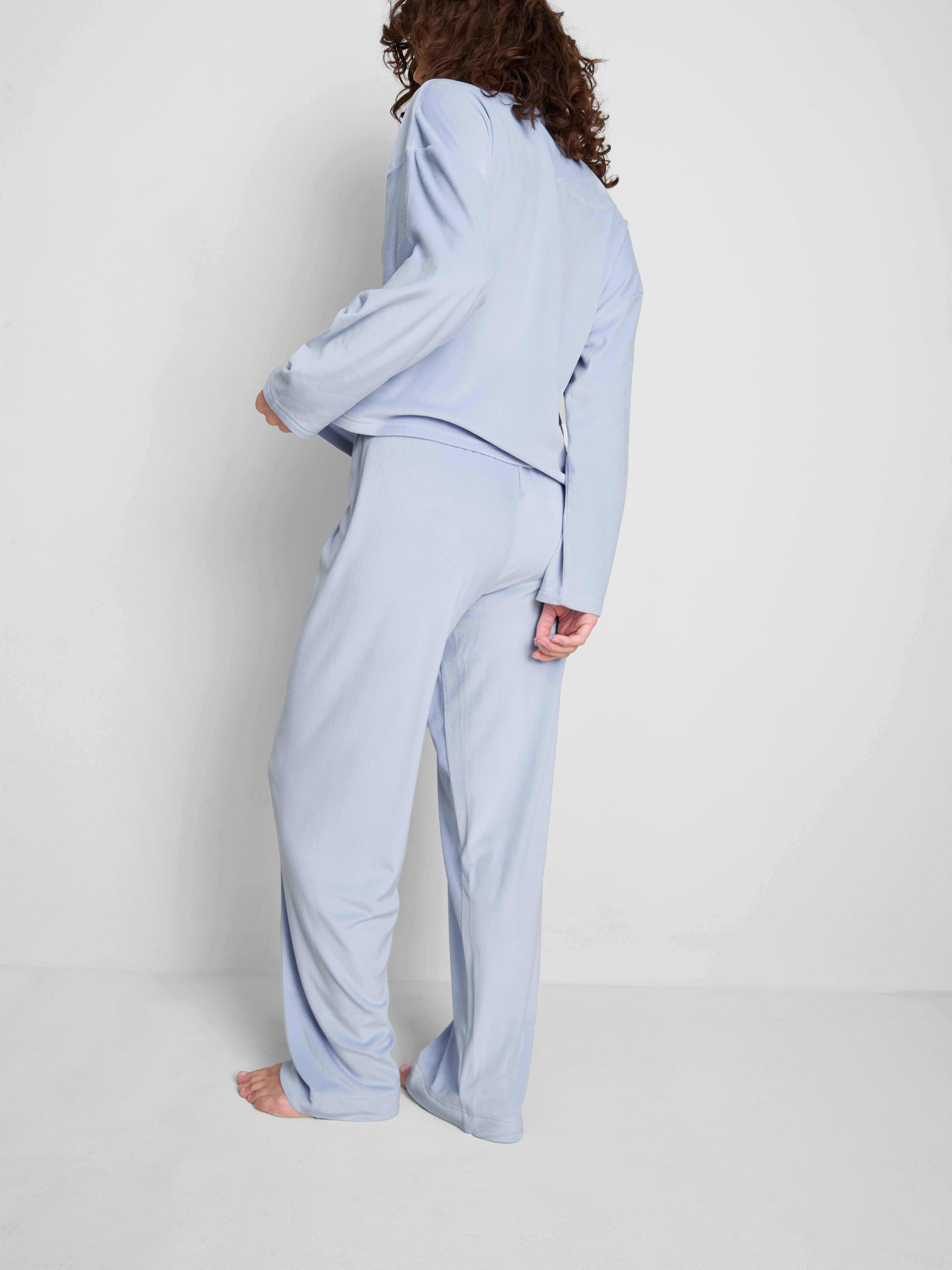 Plush Minky V-Neck Pyjamas