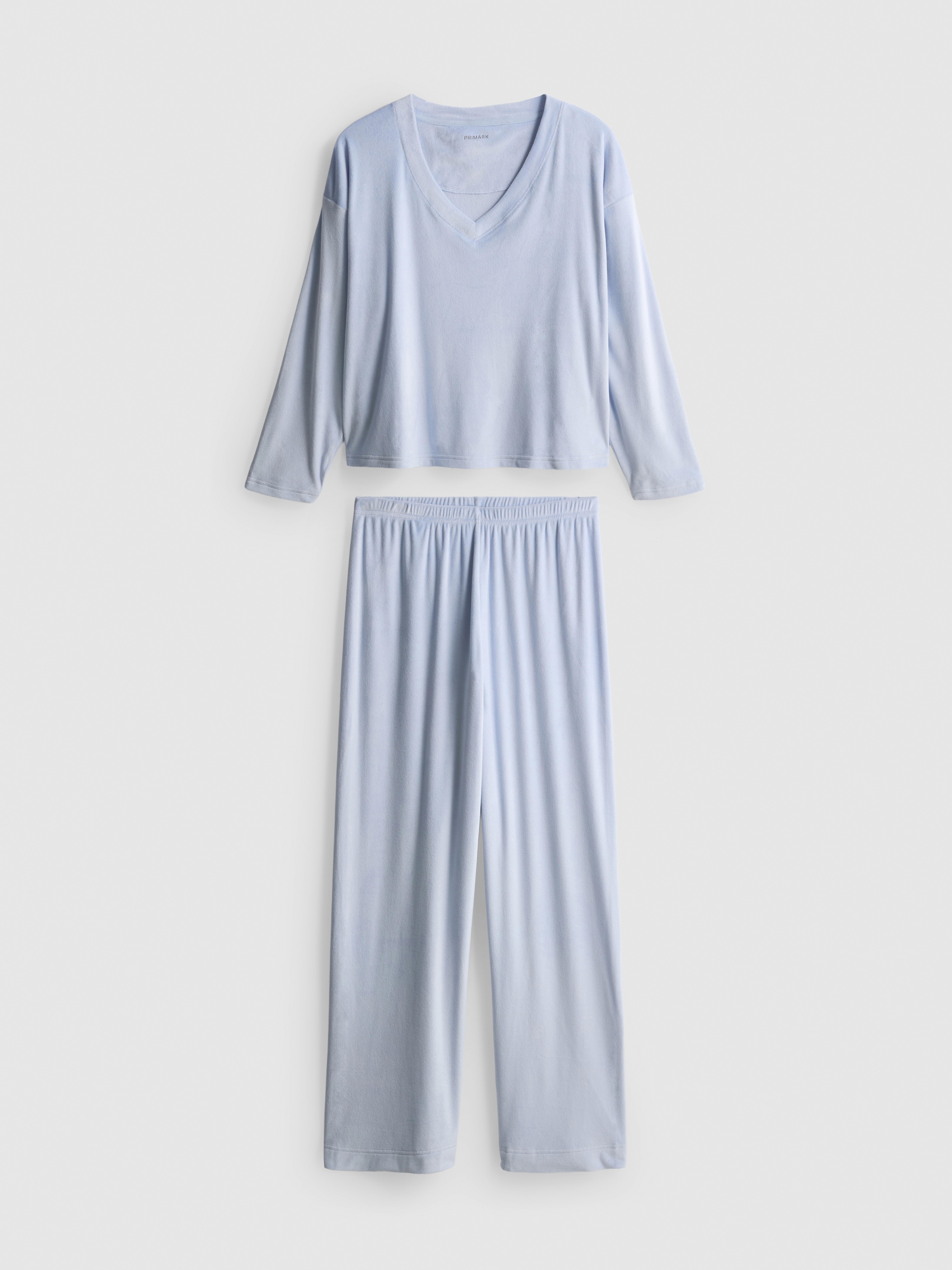 Plush Minky V-Neck Pyjamas