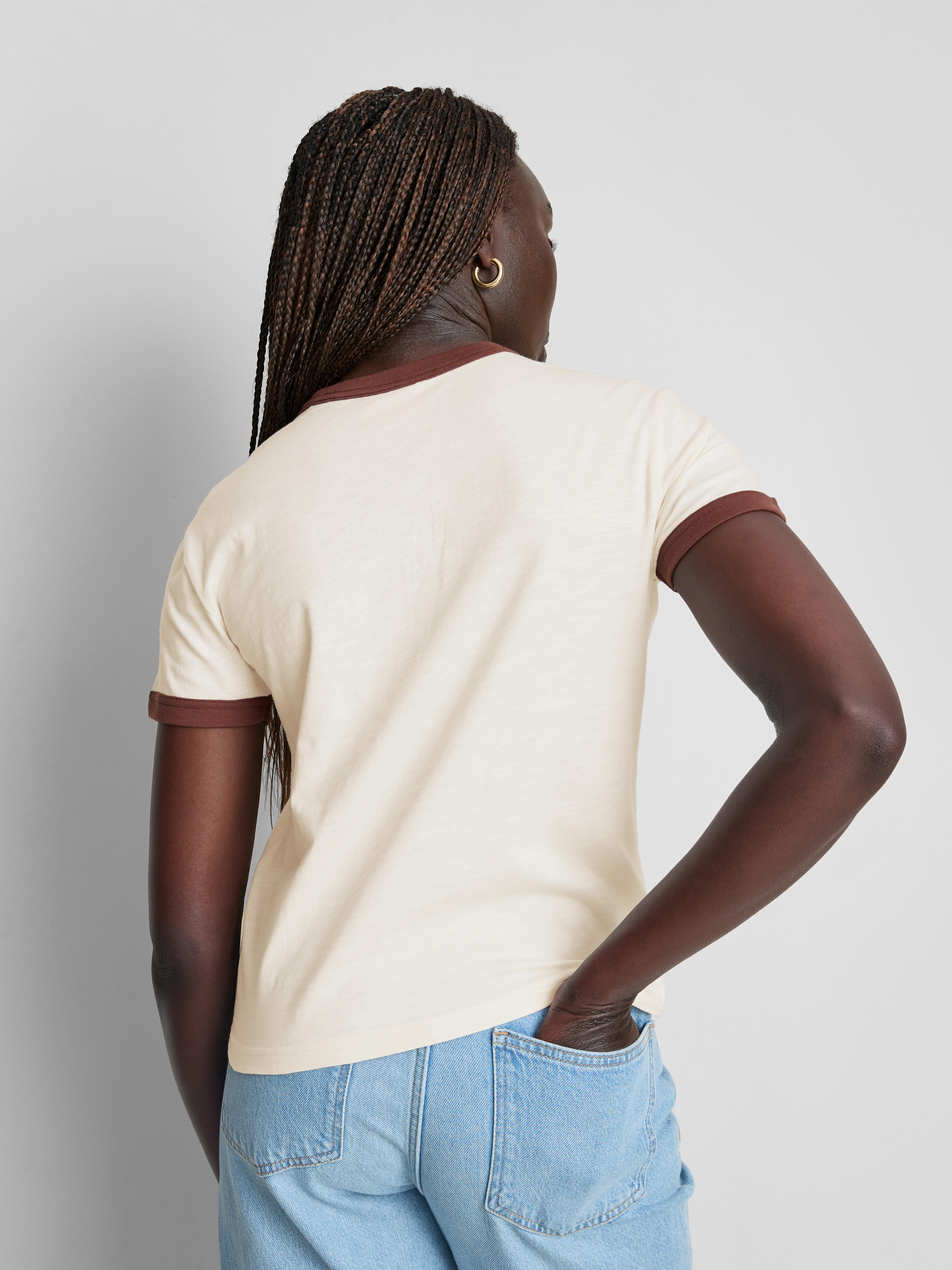 Katoenen T-shirt met contrastbiezen Coca-Cola