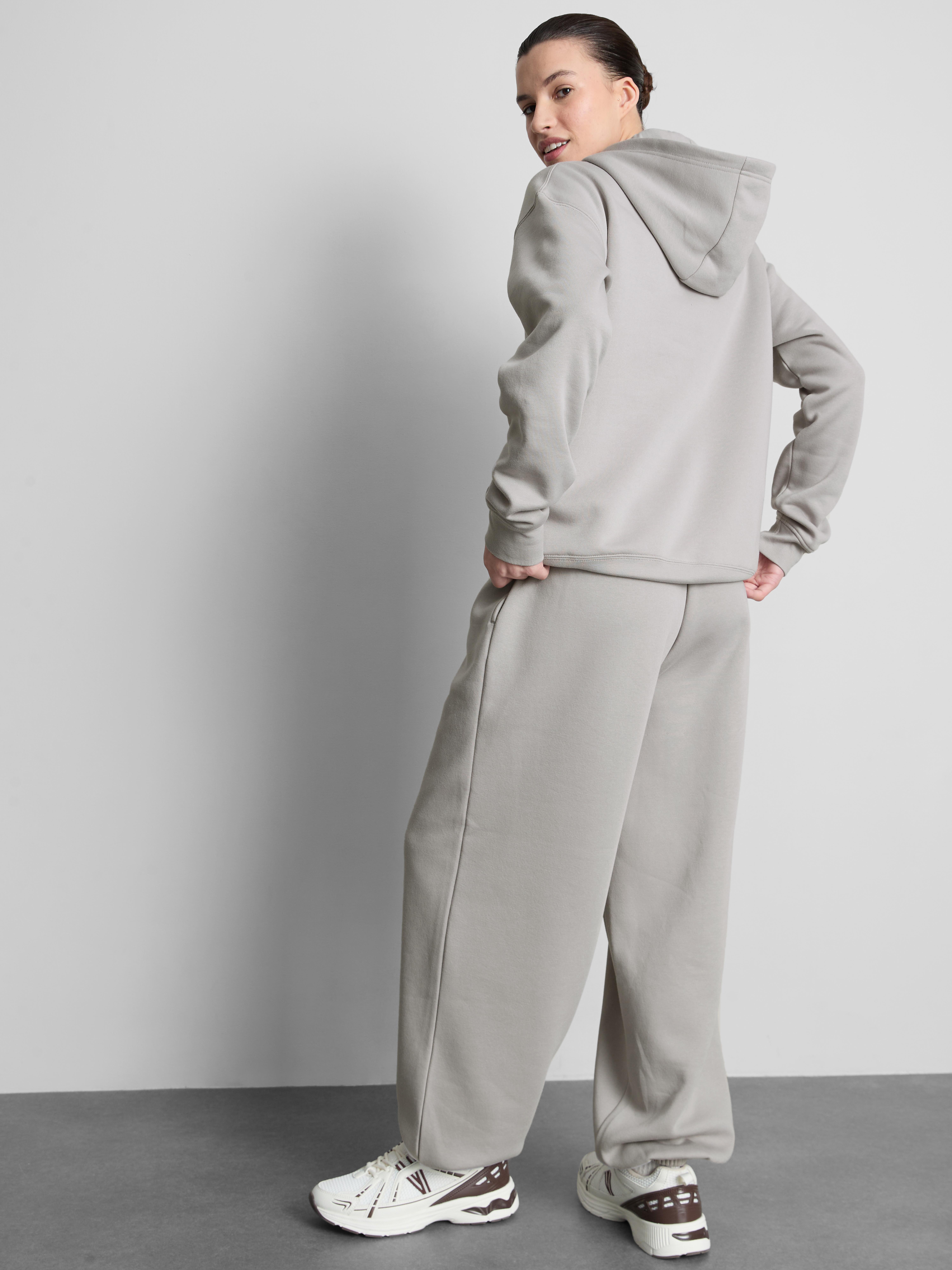 Sweat à capuche imprimé en mélange de coton