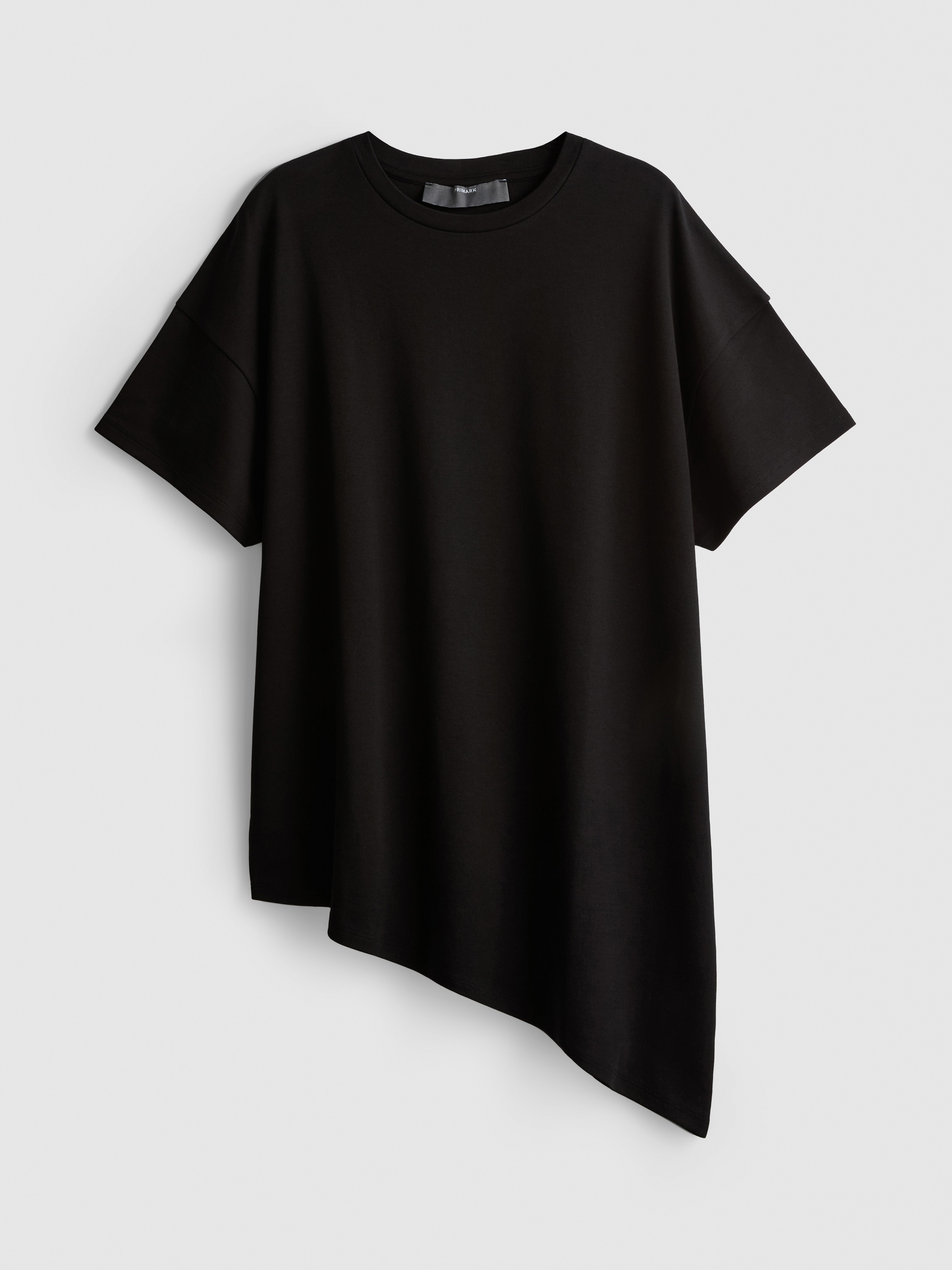 Cotton Asymmetric Longline Tee
