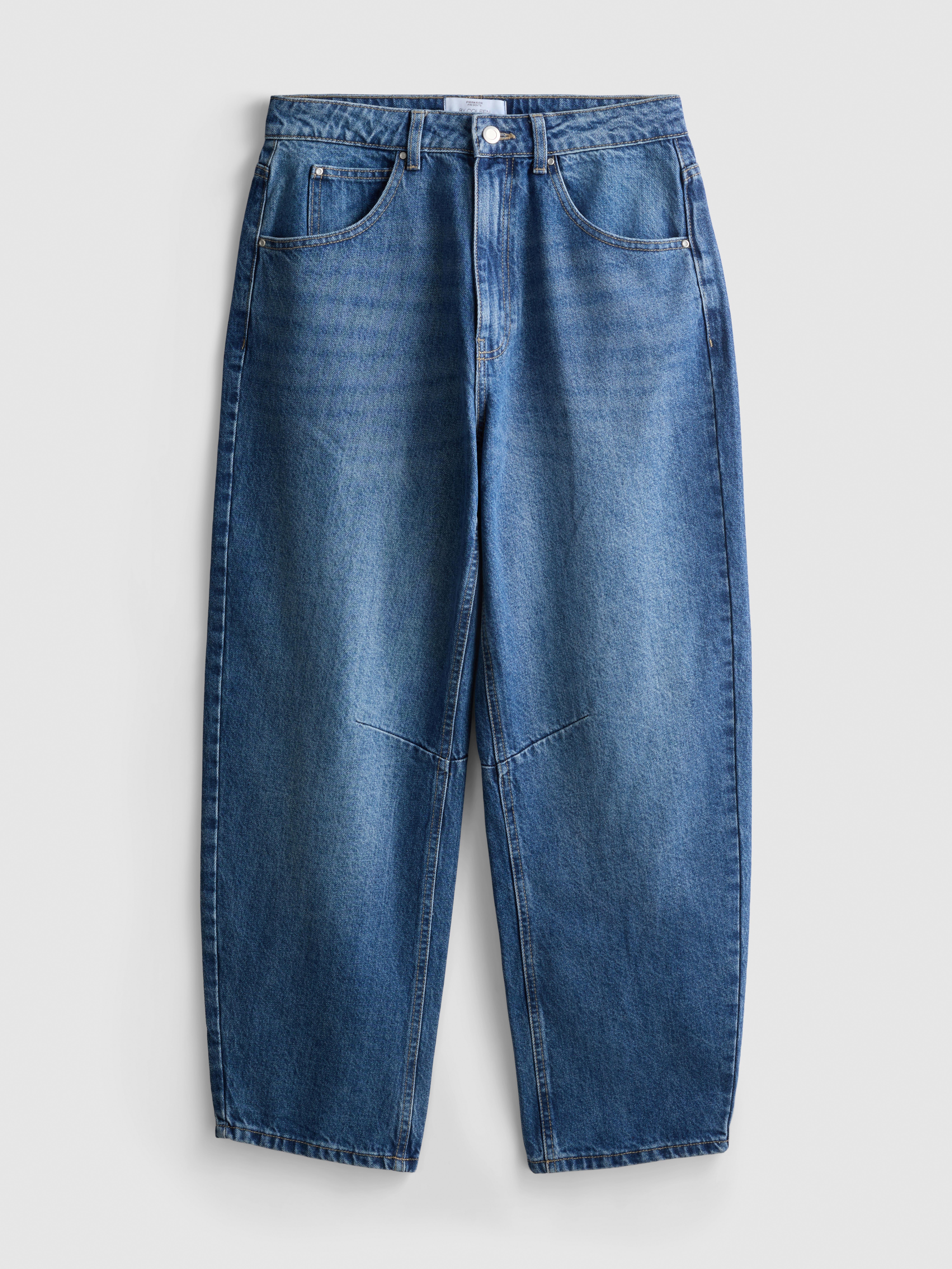 „By Coleen“ Barrel-Jeans aus Baumwoll-Denim