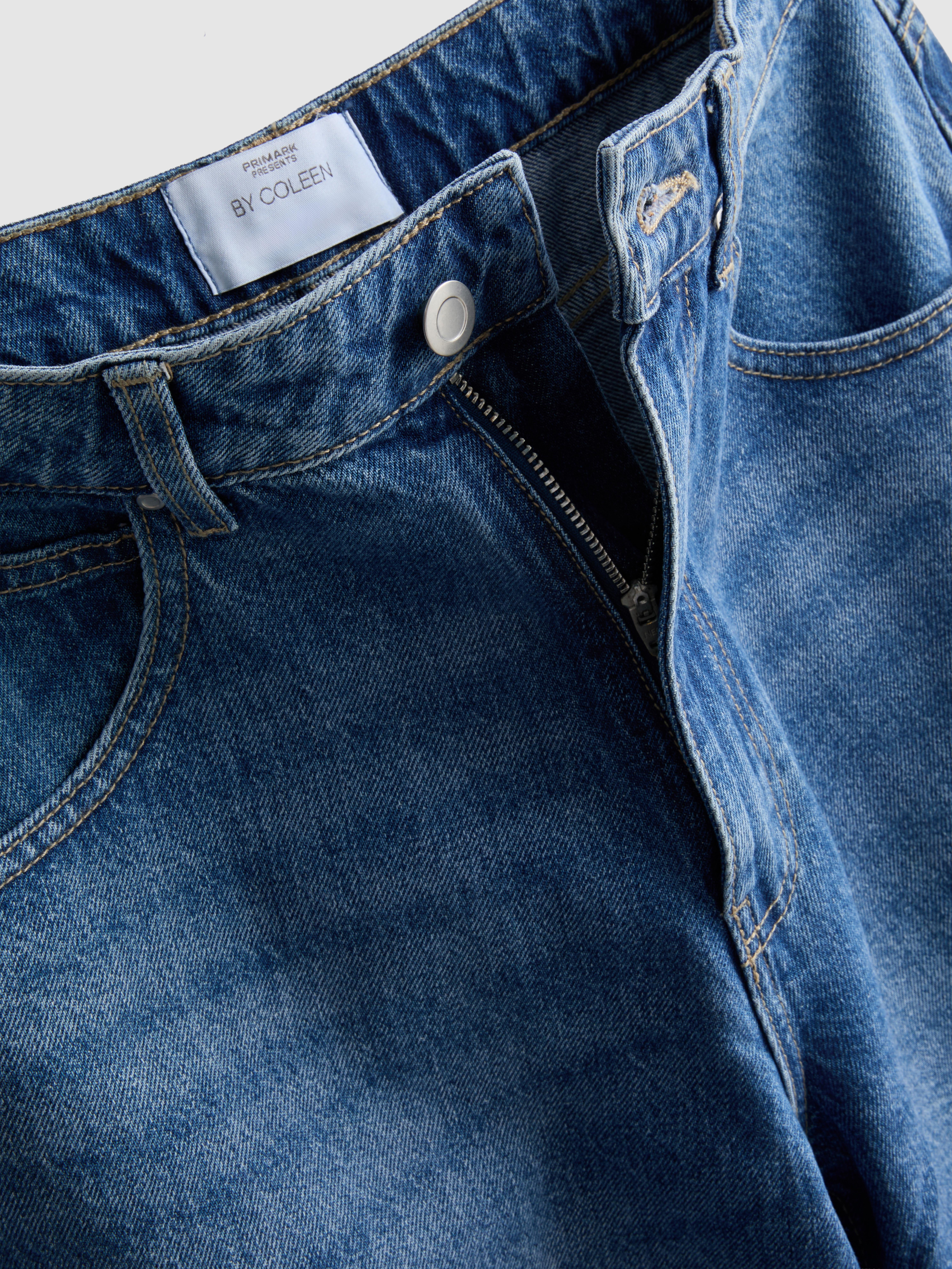 „By Coleen“ Barrel-Jeans aus Baumwoll-Denim
