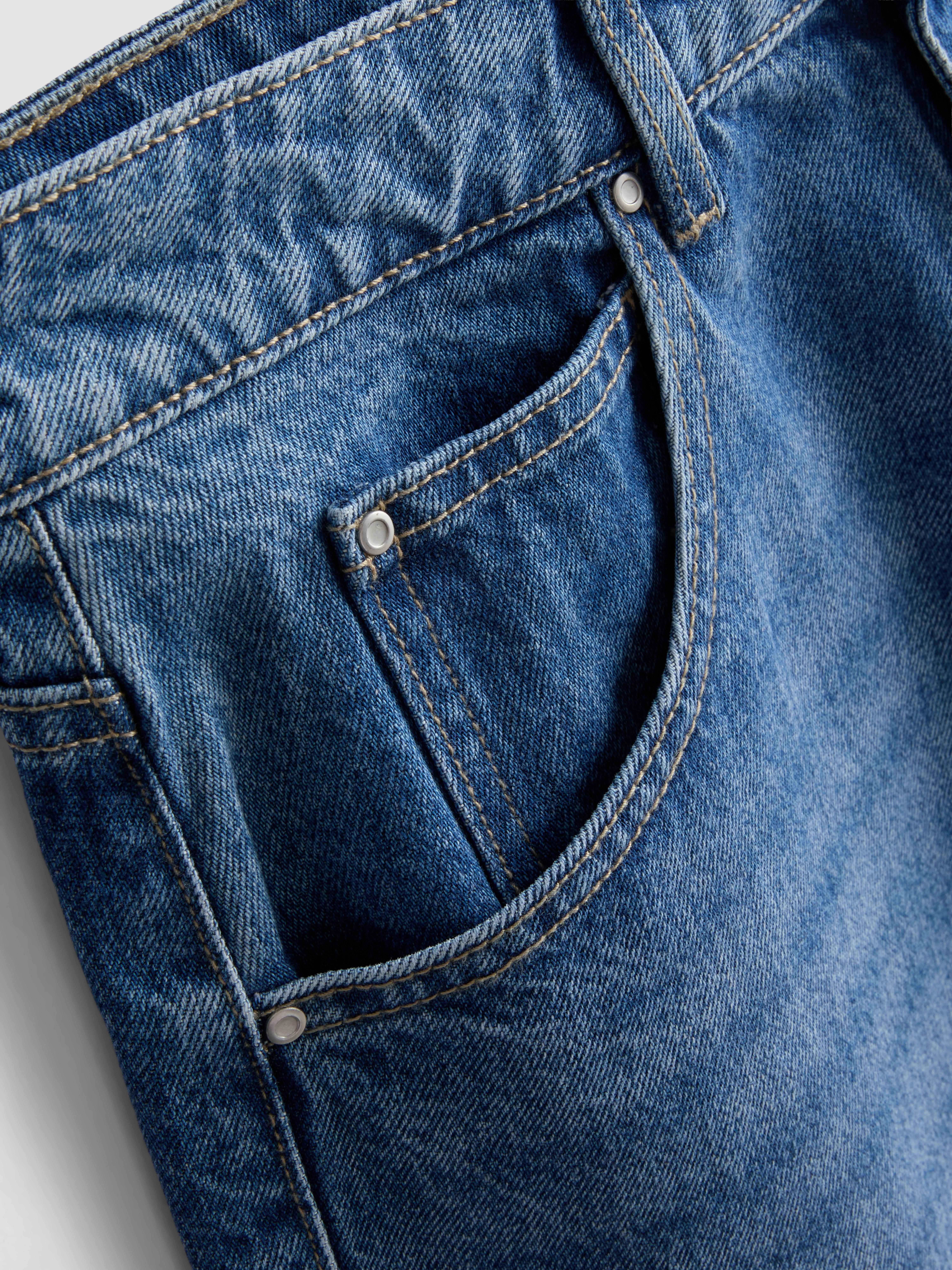 „By Coleen“ Barrel-Jeans aus Baumwoll-Denim