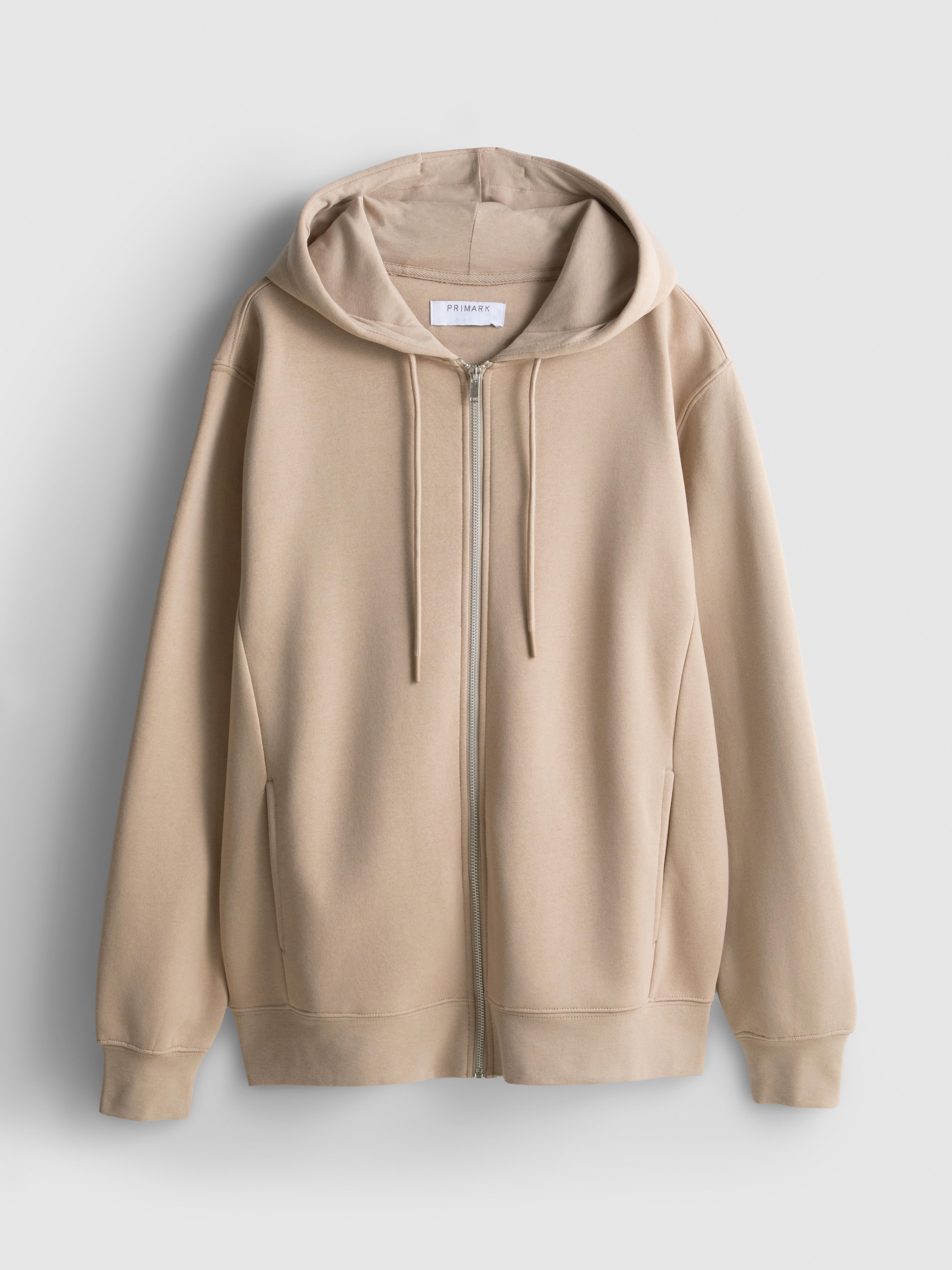 Regular Fit Cotton Blend Zip-Through Hoodie