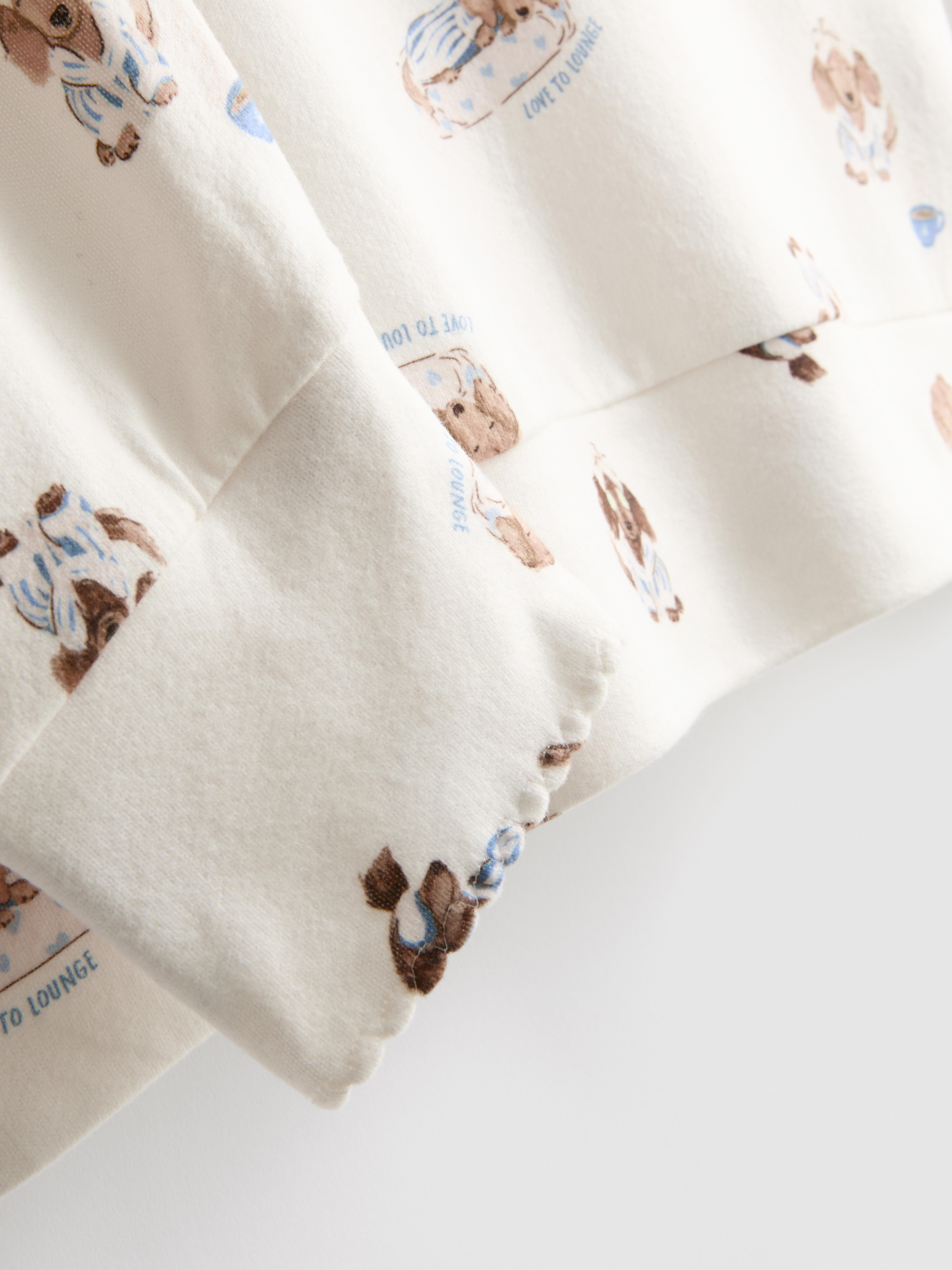 Love To Lounge Dog Print PyjamaTop