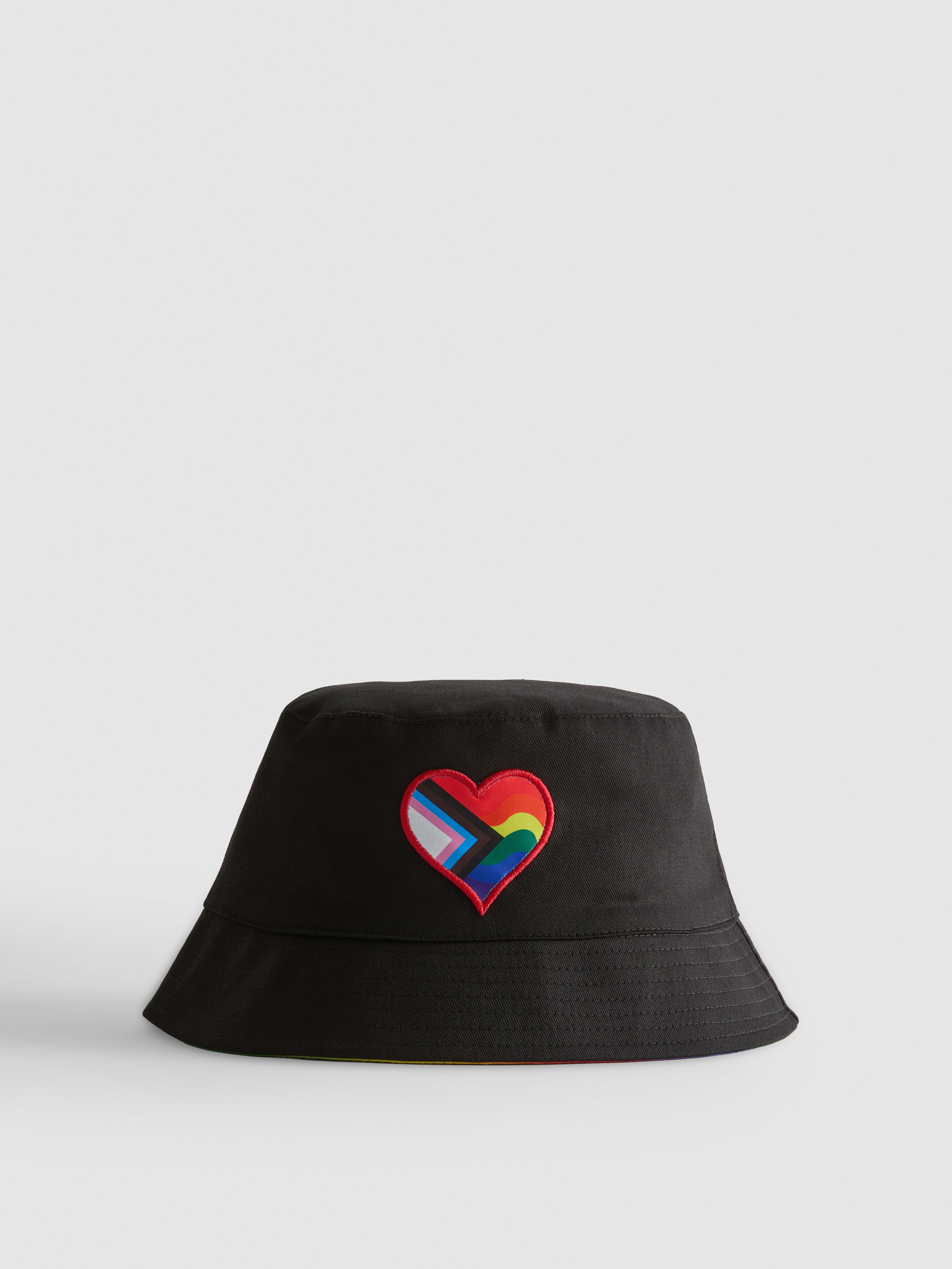 Men's Black Korn Reversible Bucket Hat | Primark