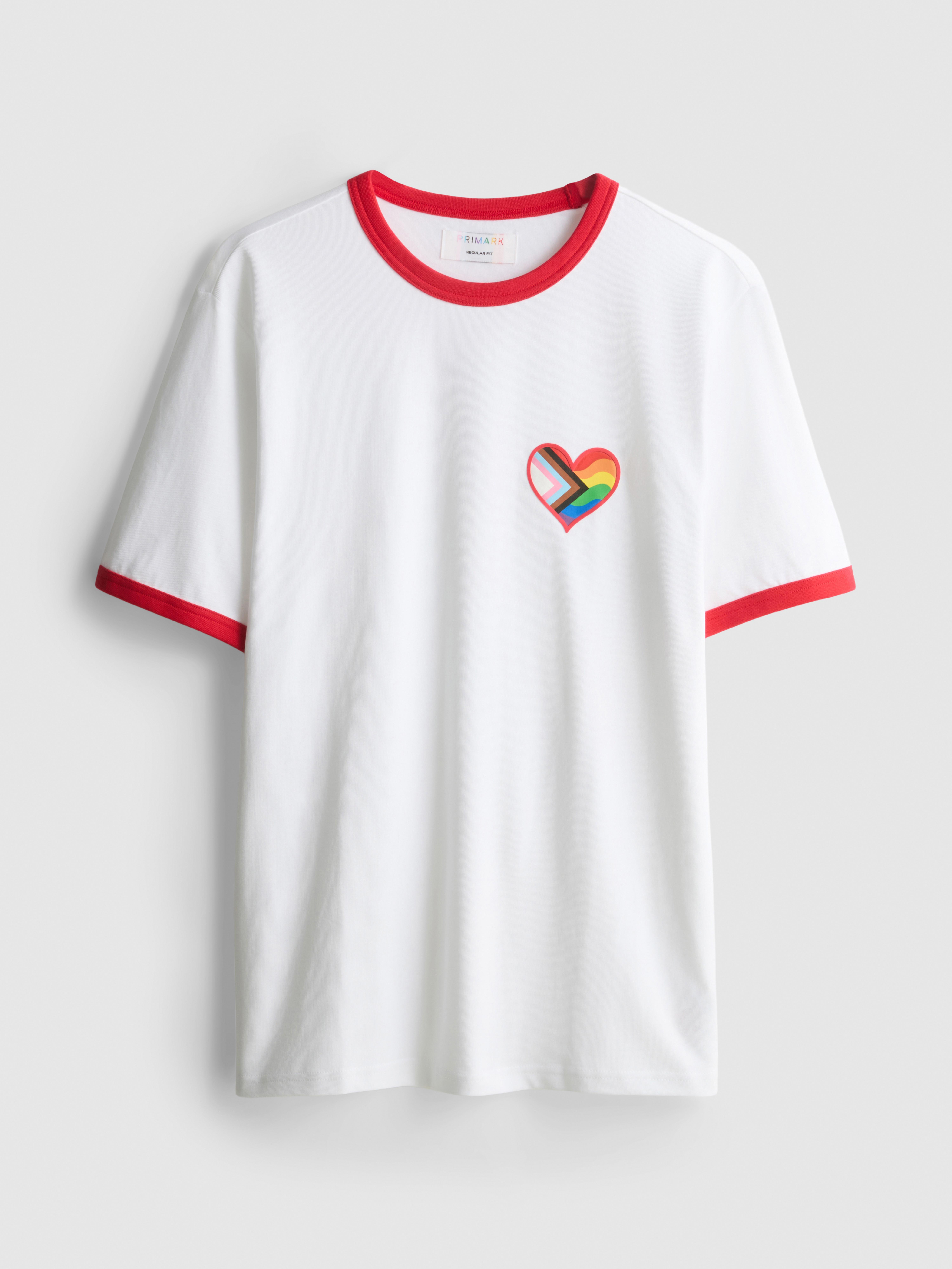 Pure Cotton Pride Ringer T-Shirt