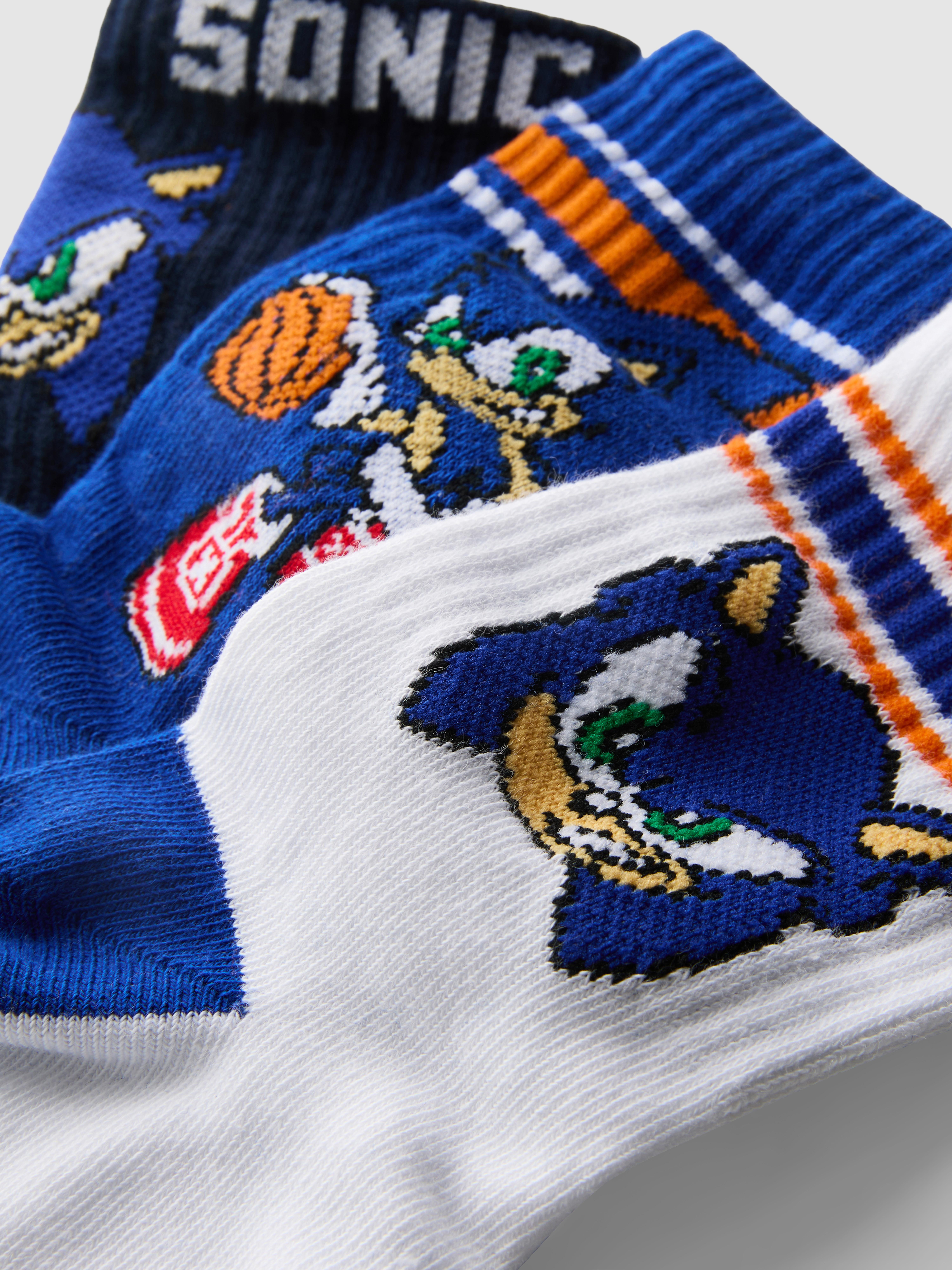 3pk Sonic The Hedgehog Crew Socks