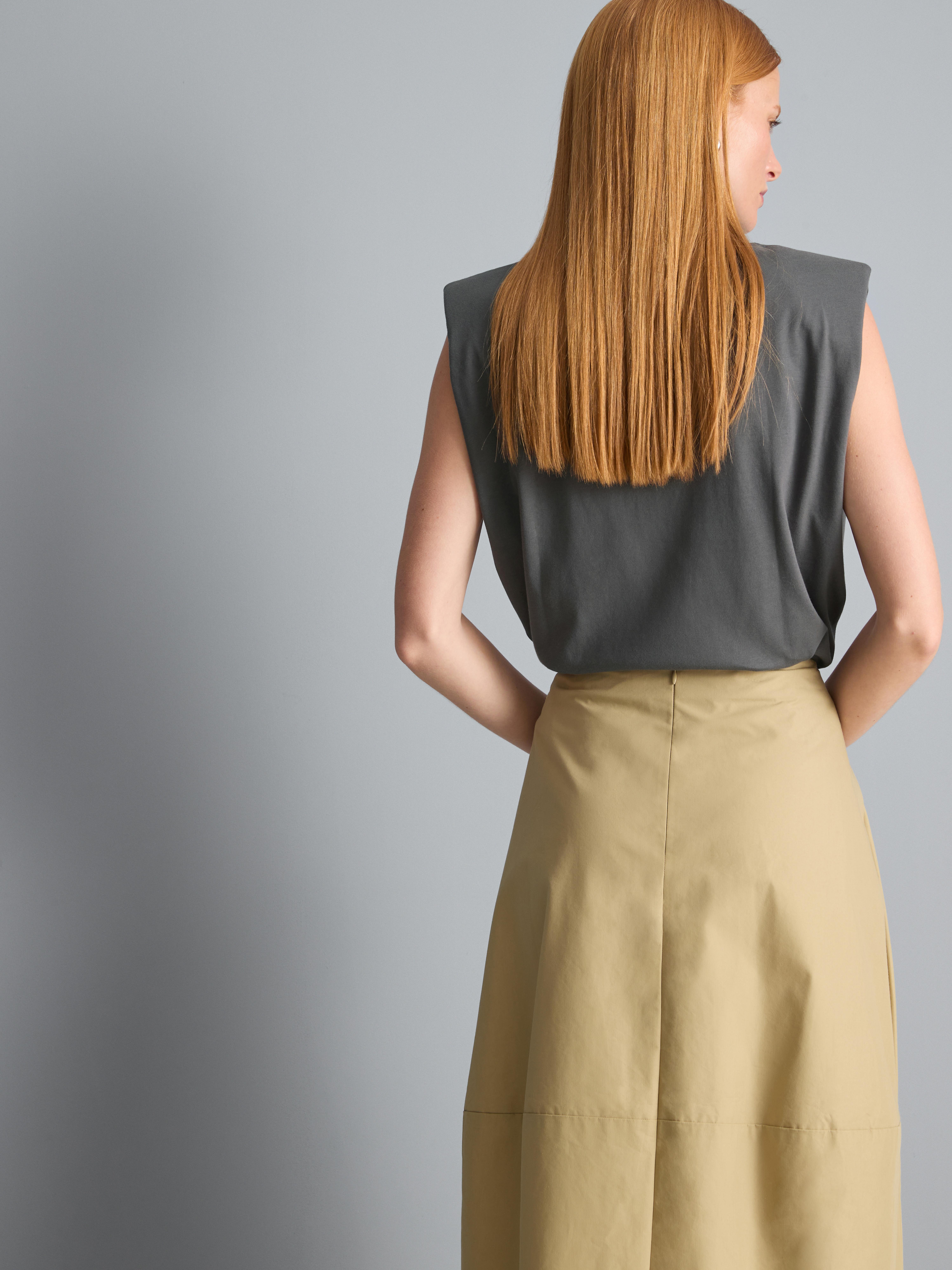 Cotton Shoulder Pad Tank Top