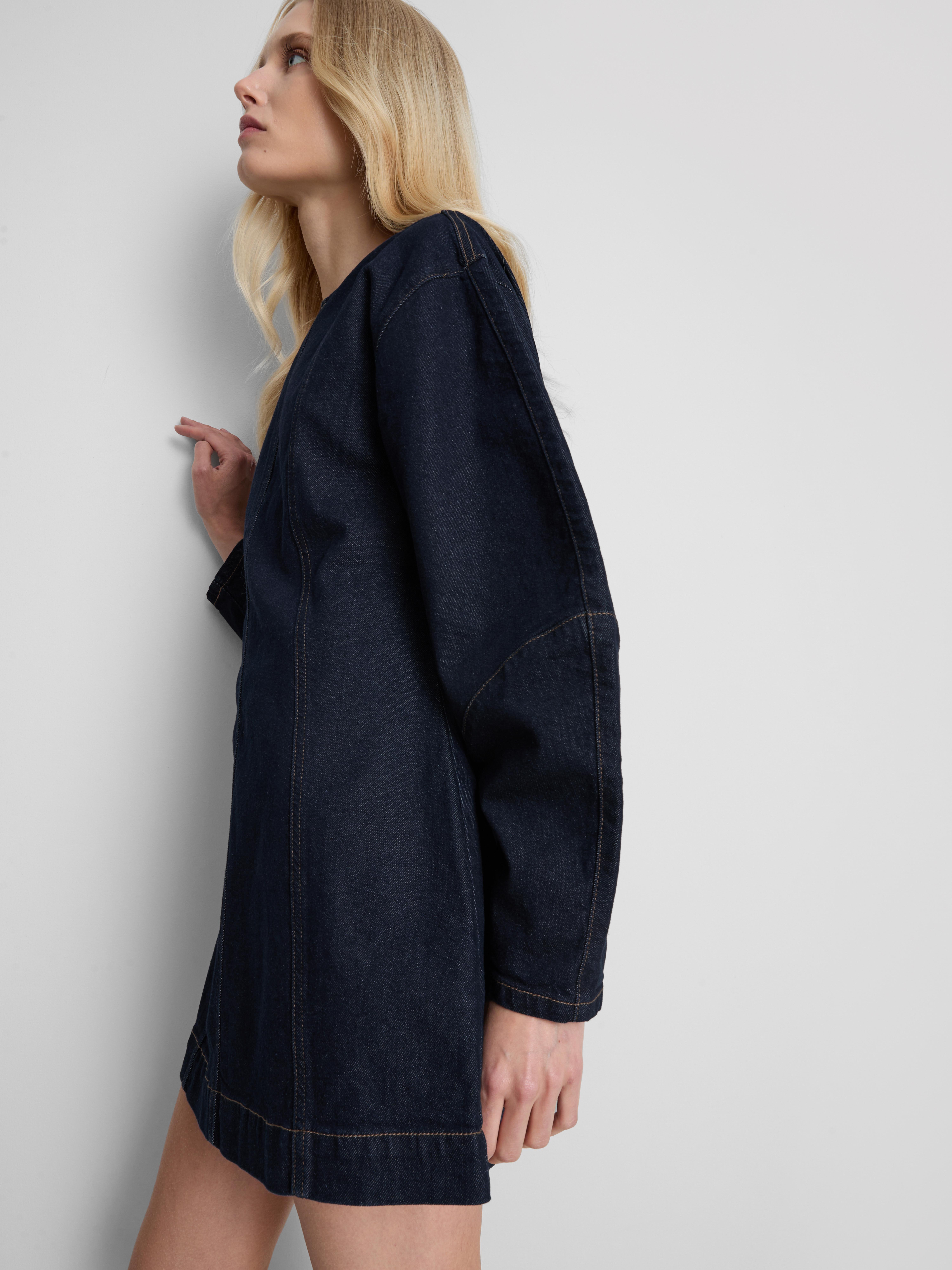By Coleen Denim Cinch Mini Dress