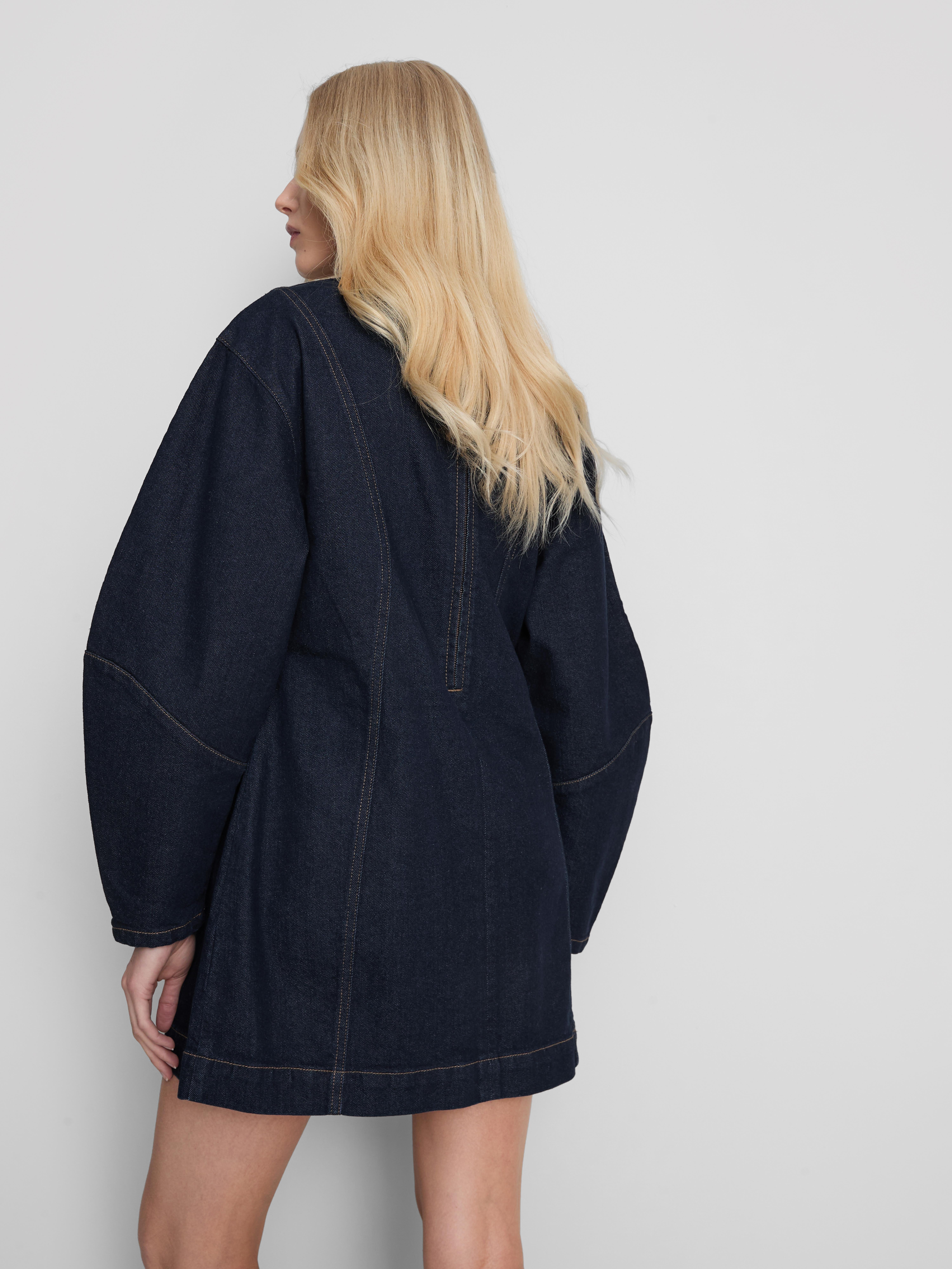 By Coleen Denim Cinch Mini Dress