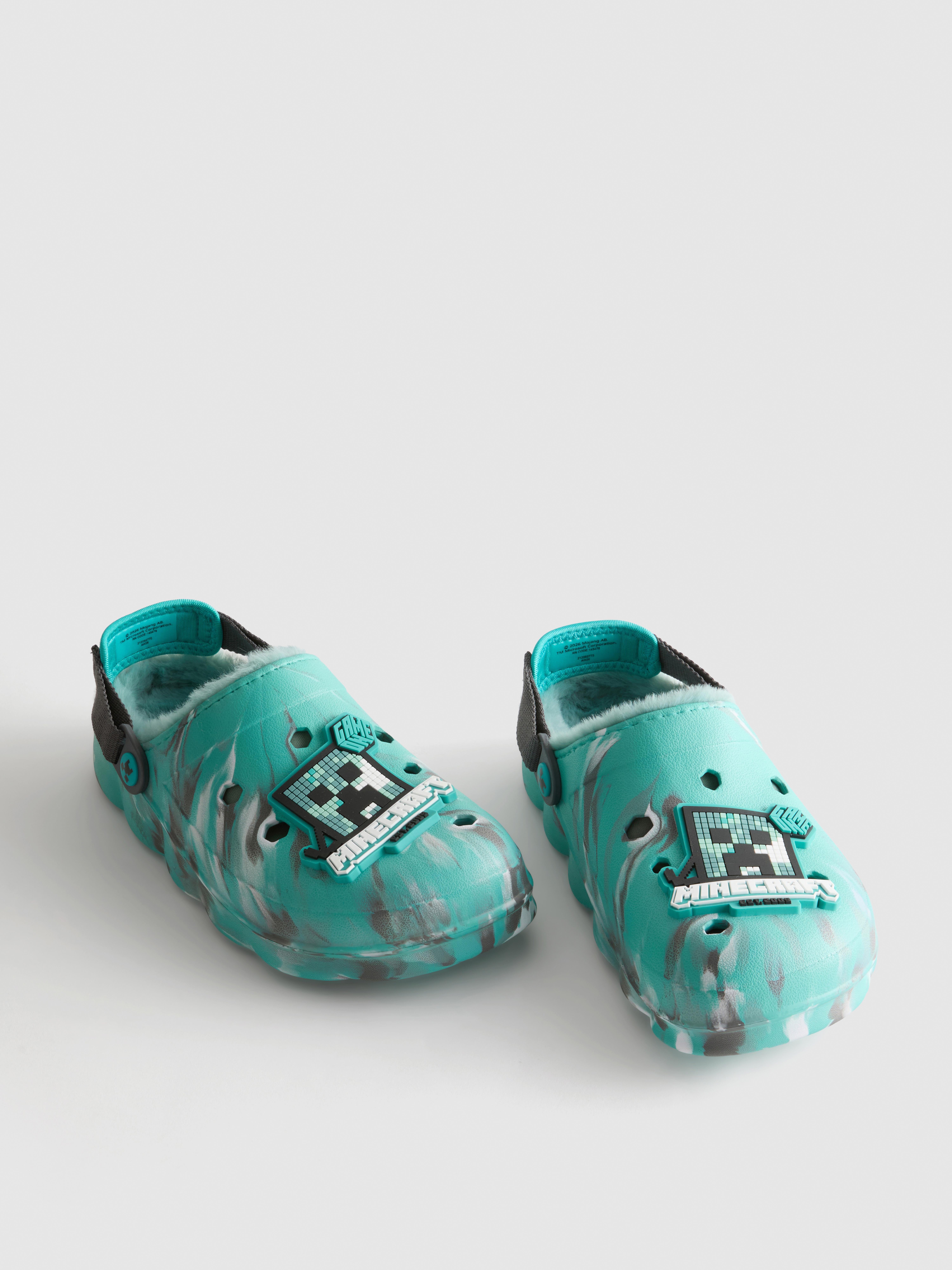 Minecraft Faux Fur Lined Clogs