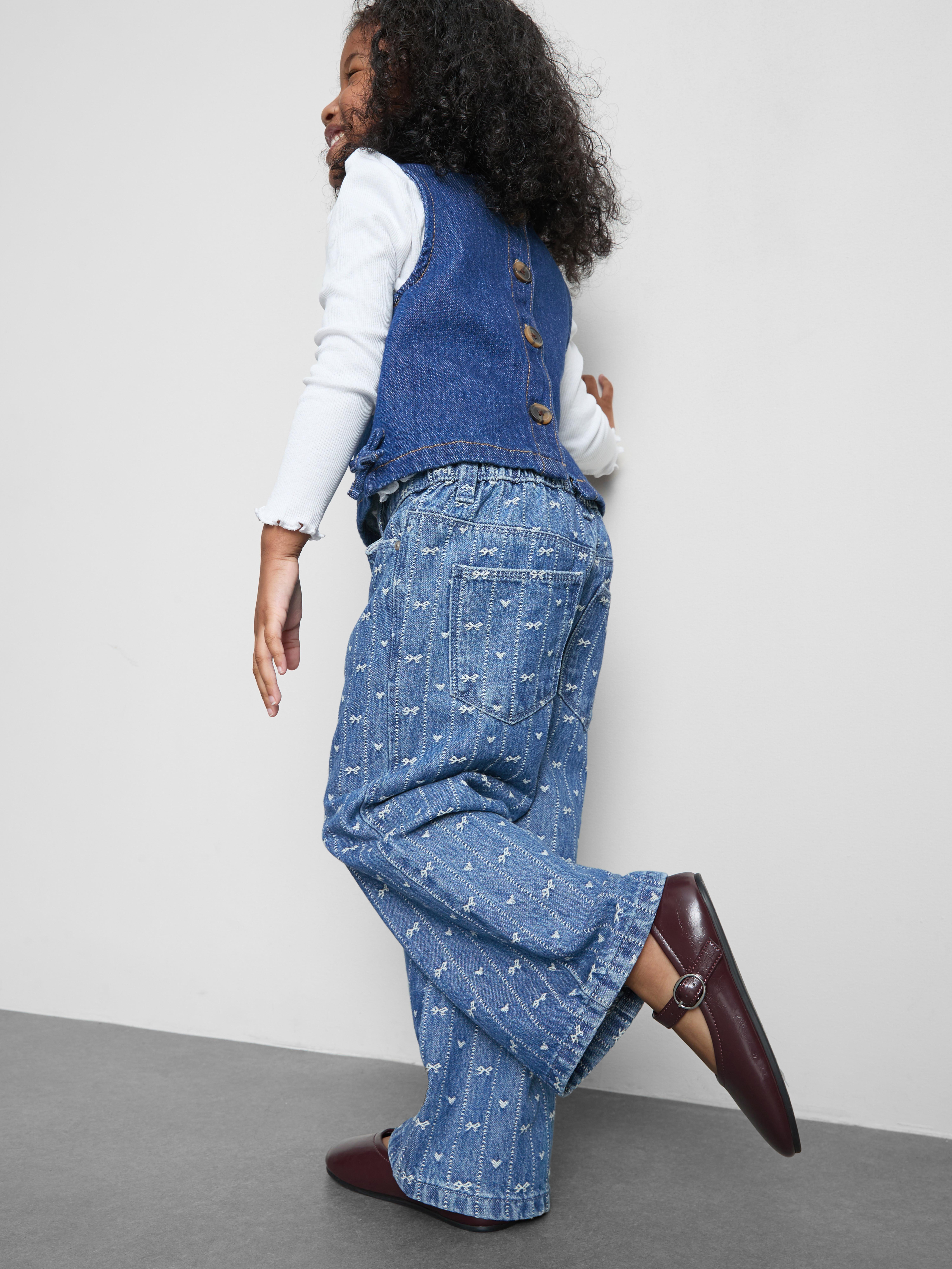 1-9yrs | Pure Cotton Wide-Leg Jeans