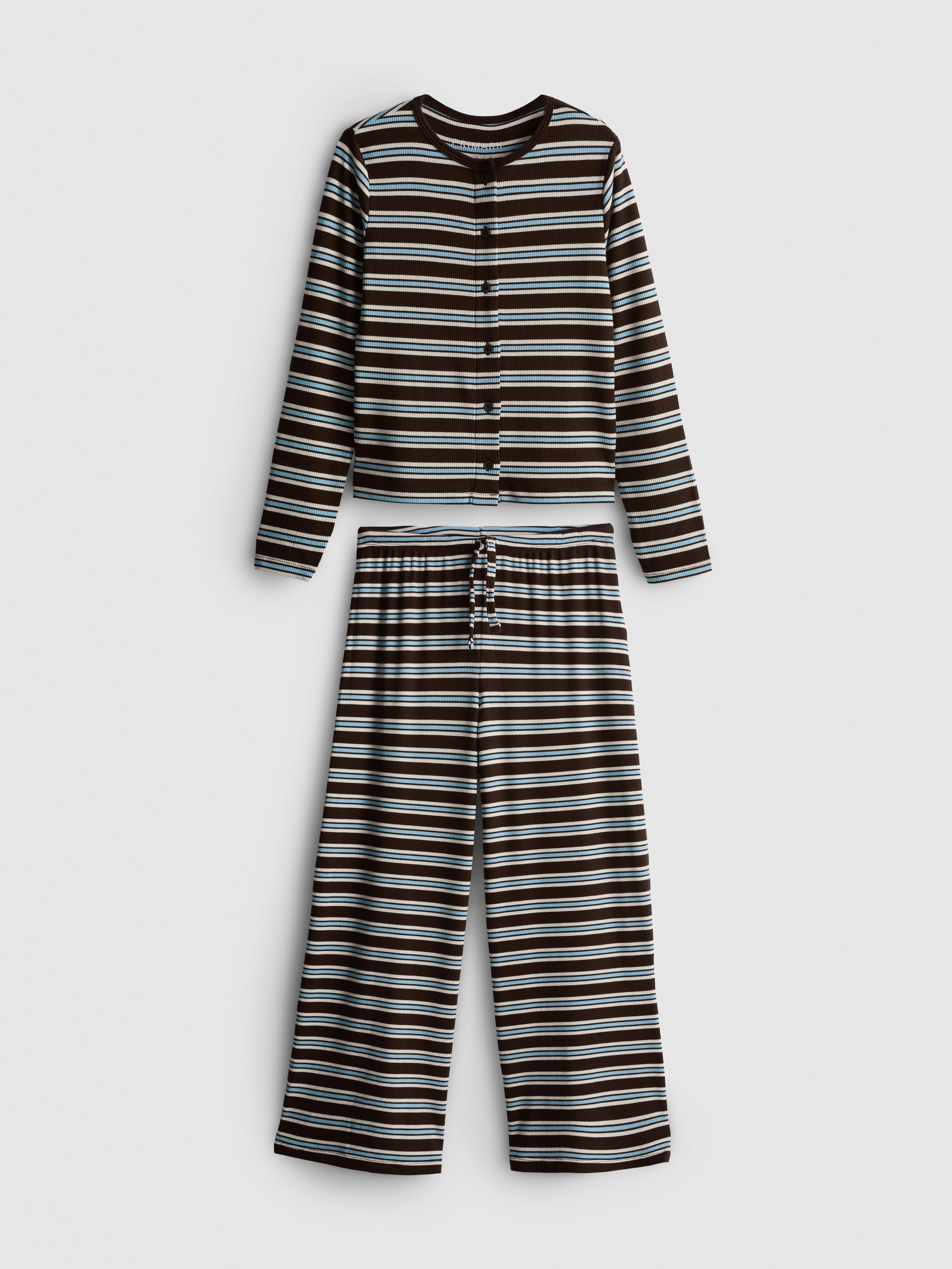 7-15yrs | Pure Cotton Ribbed Cardigan and Joggers Set