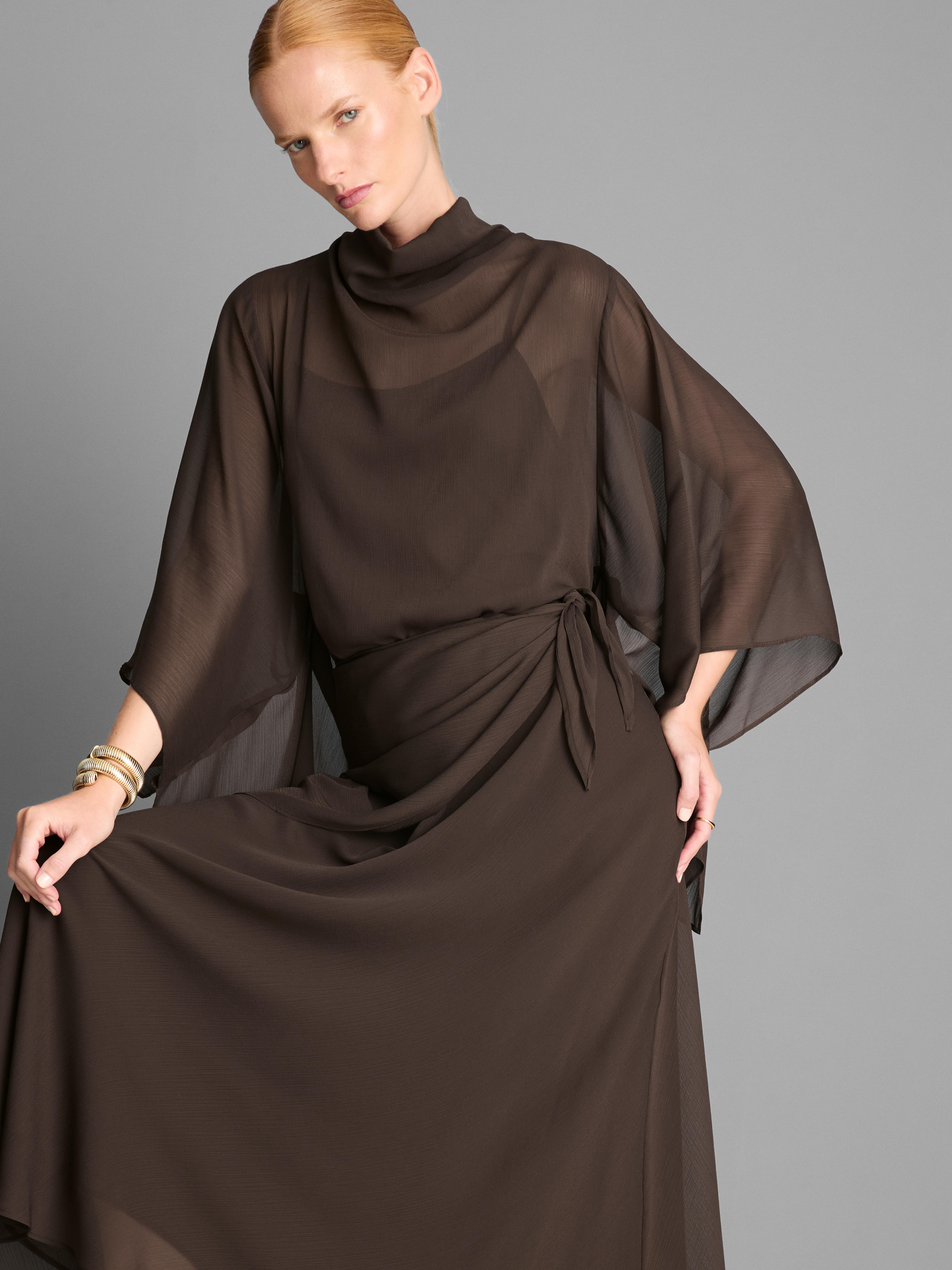 Scarf Tie Midi Skirt