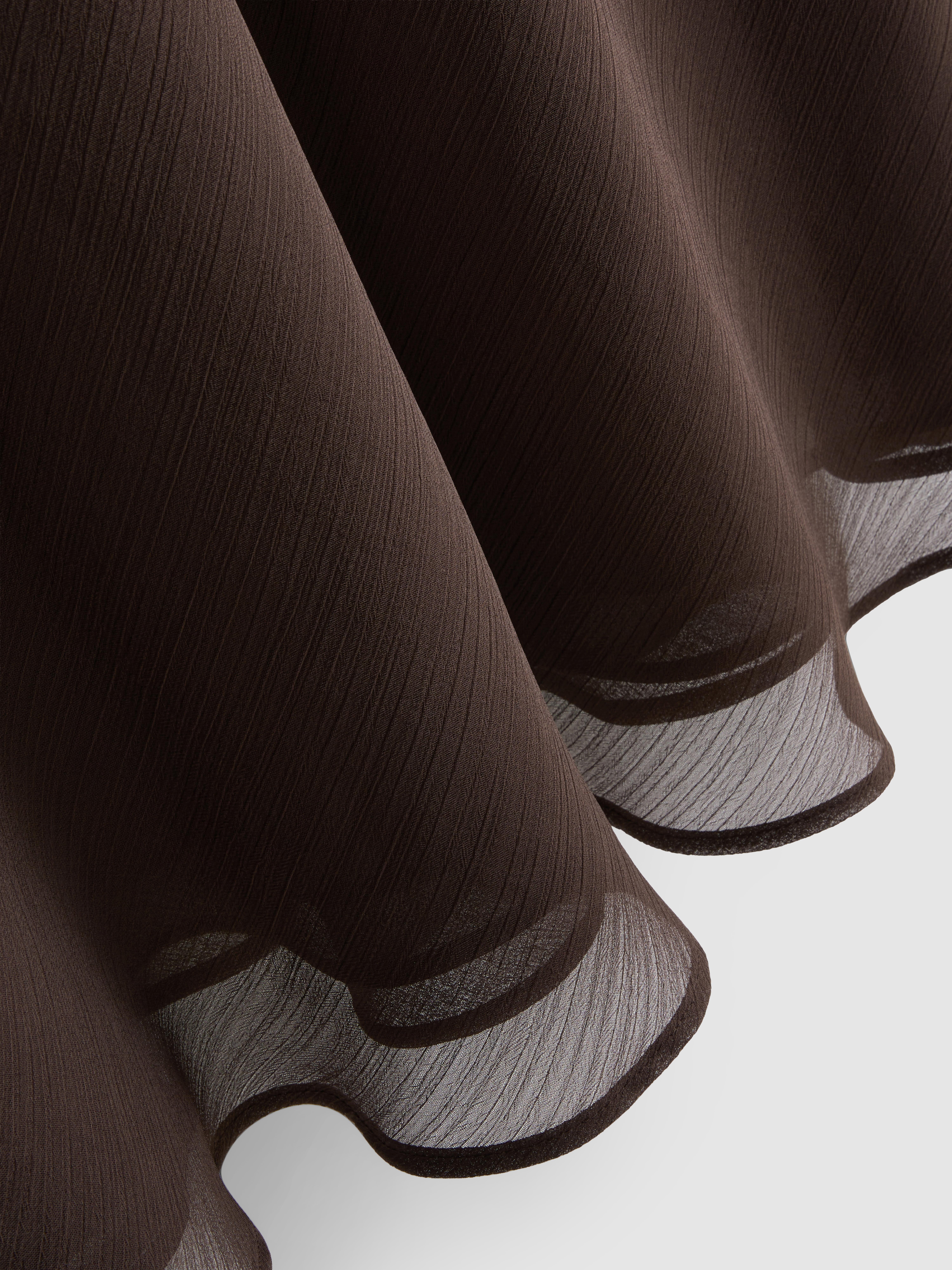 Scarf Tie Midi Skirt