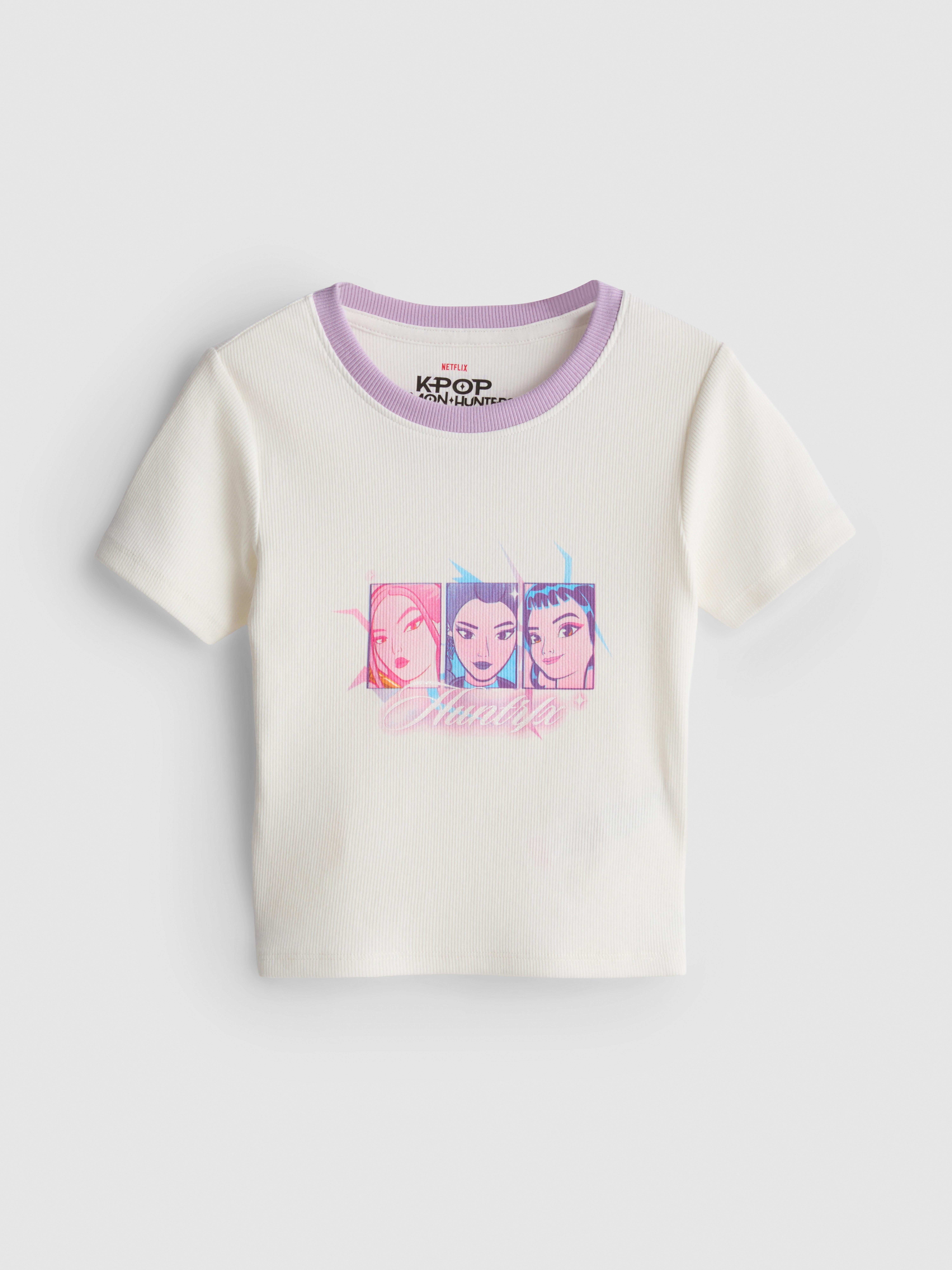 Girls Ivory 5-15yrs | KPop Demon Hunters Huntr/x T-Shirt | Primark