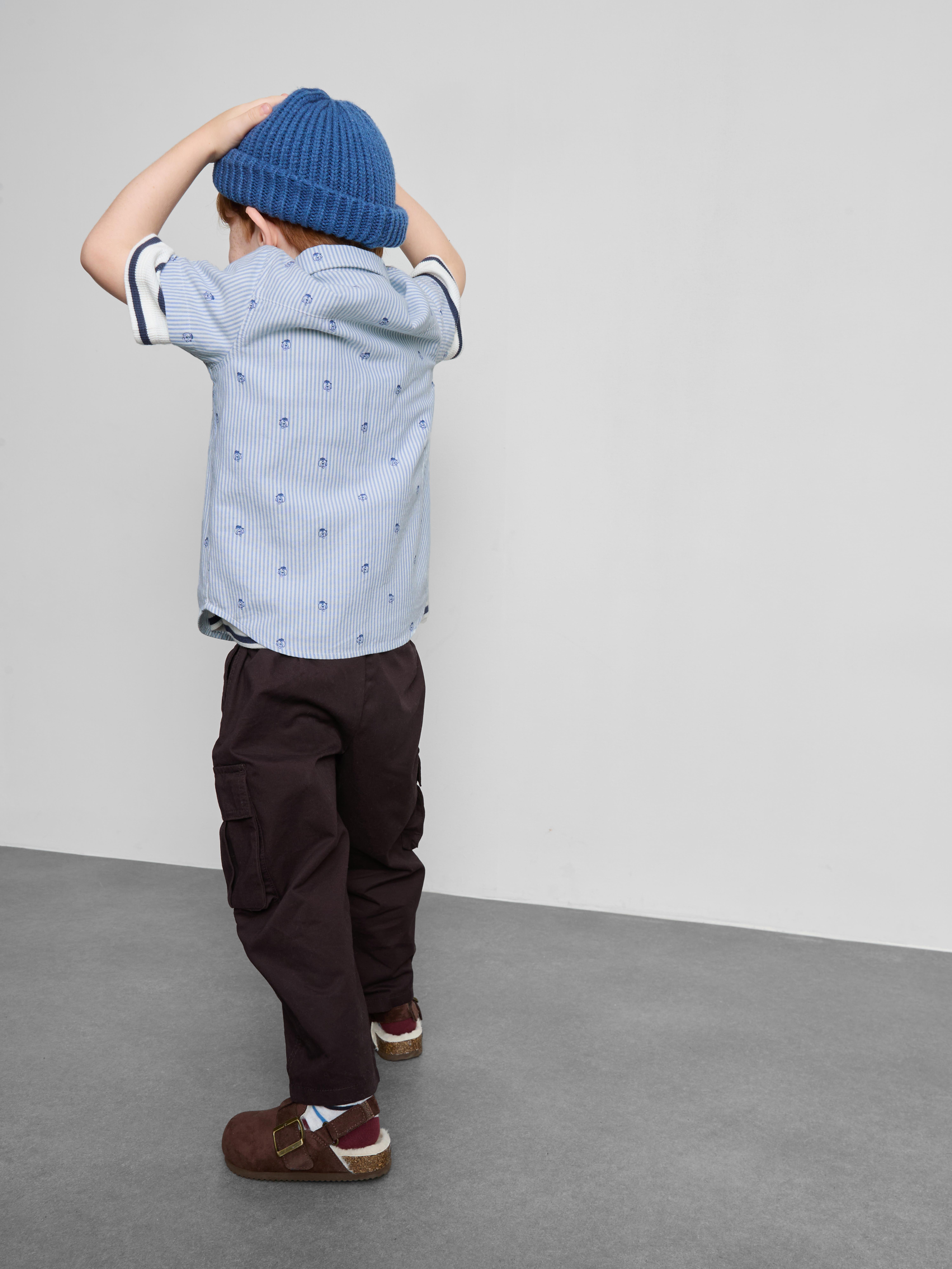 1-9yrs | Pure Cotton Printed Oxford Shirt