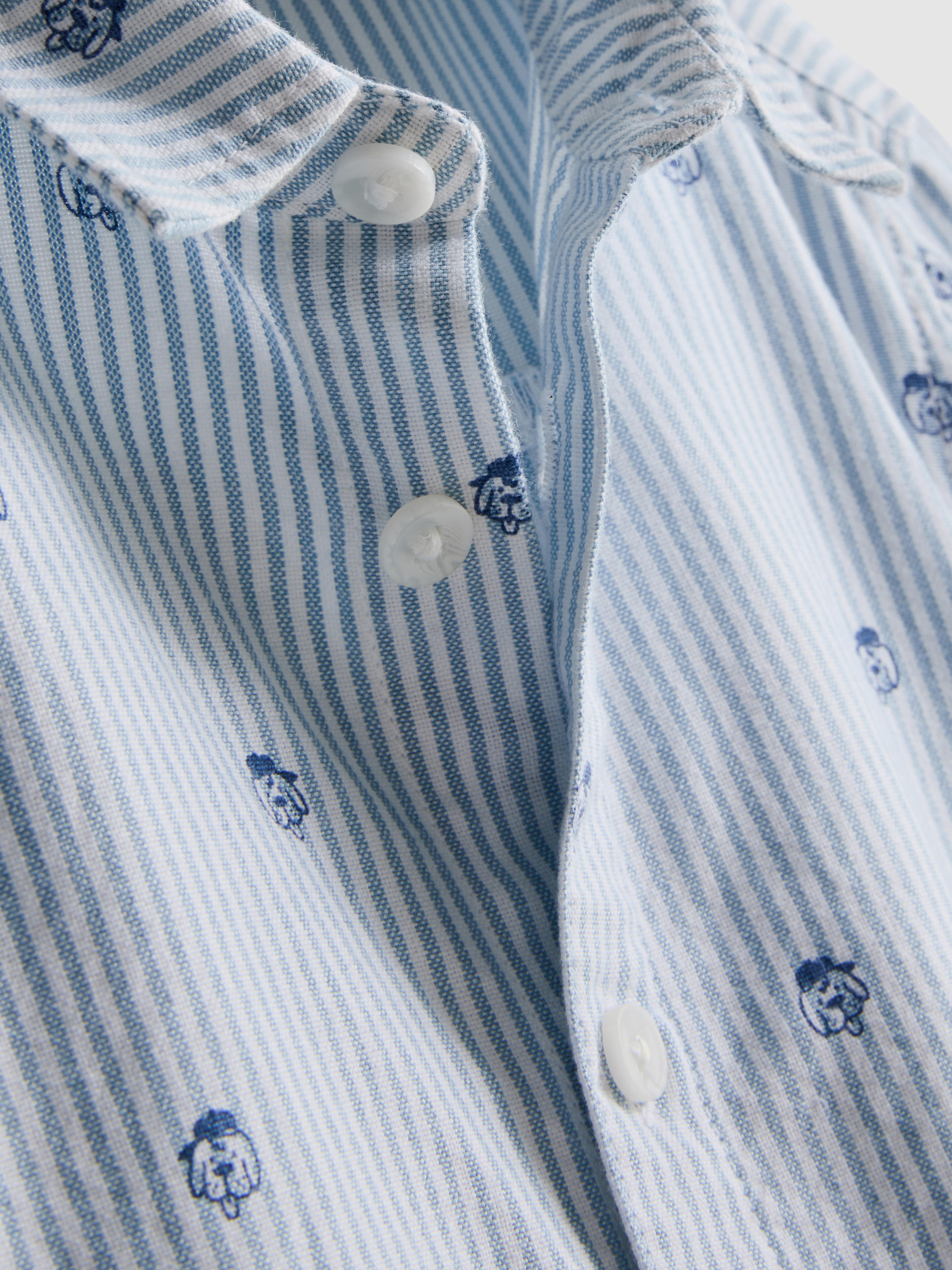 1-9yrs | Pure Cotton Printed Oxford Shirt