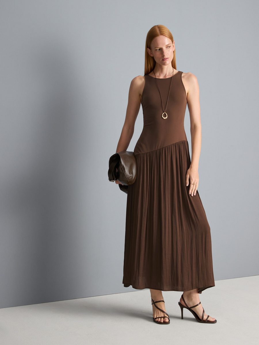 Brown Sleeveless Maxi Dress – Primark – صورة المنتج