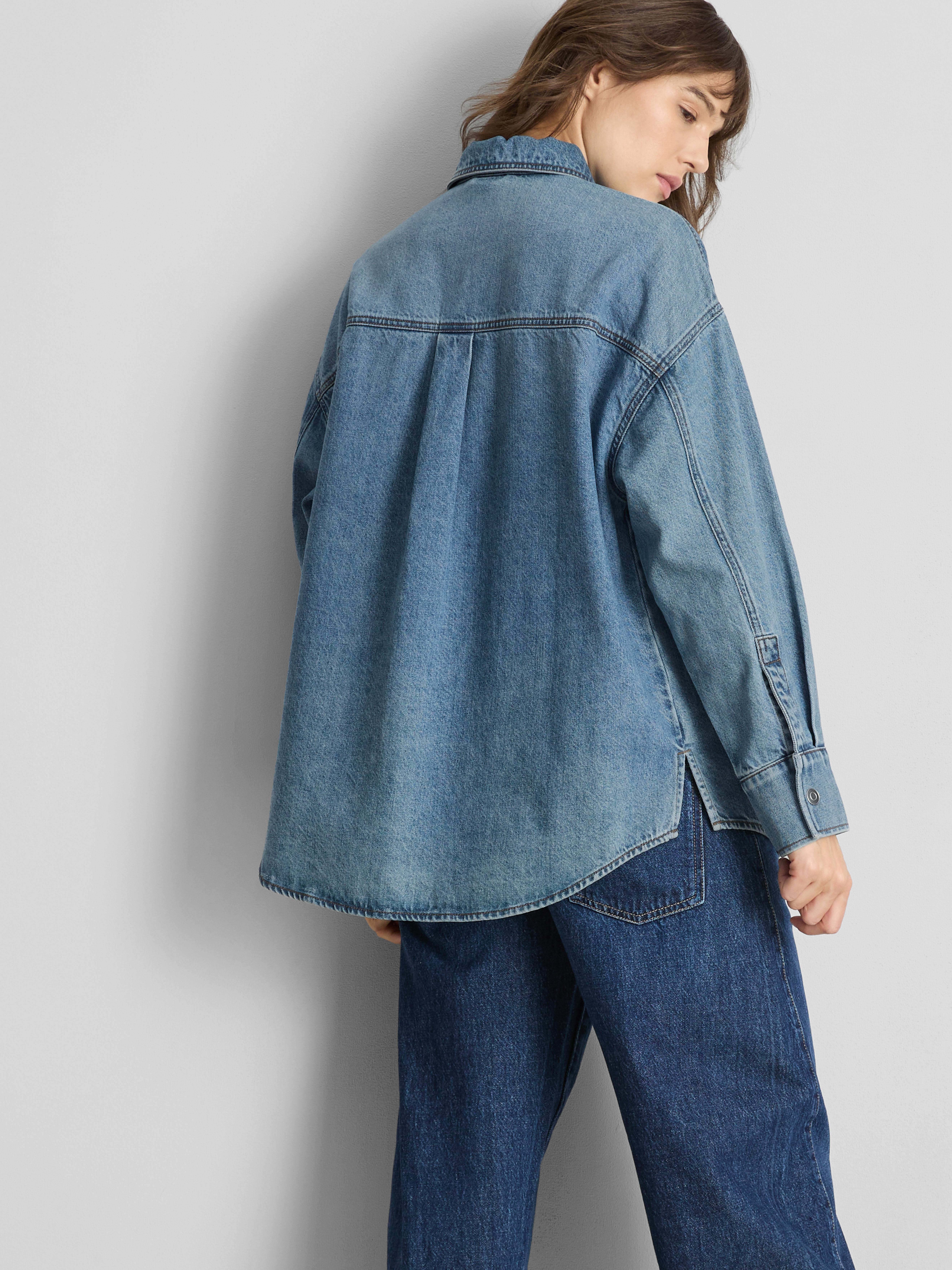 Relaxed Cotton Denim Shirt