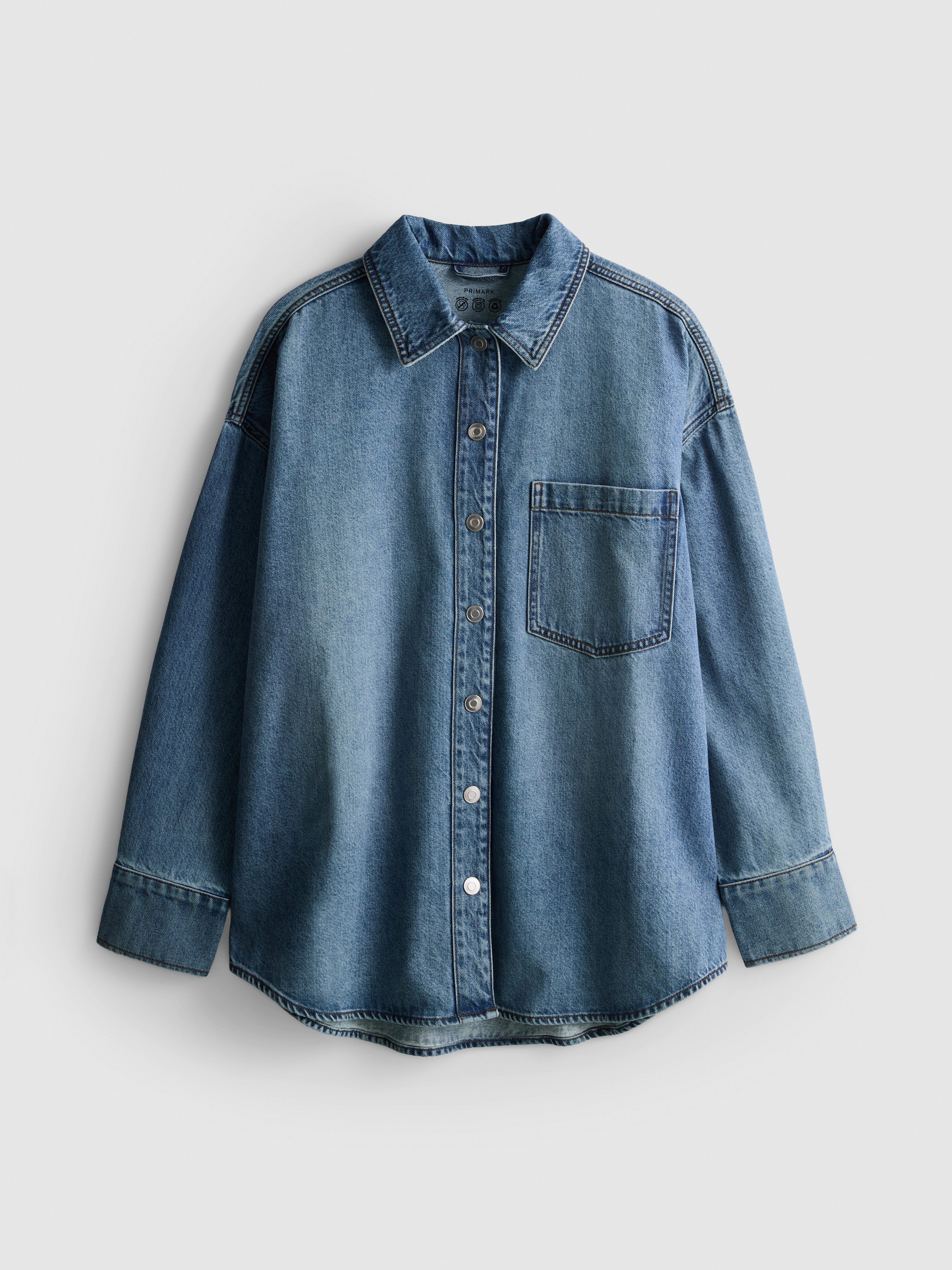 Relaxed Cotton Denim Shirt