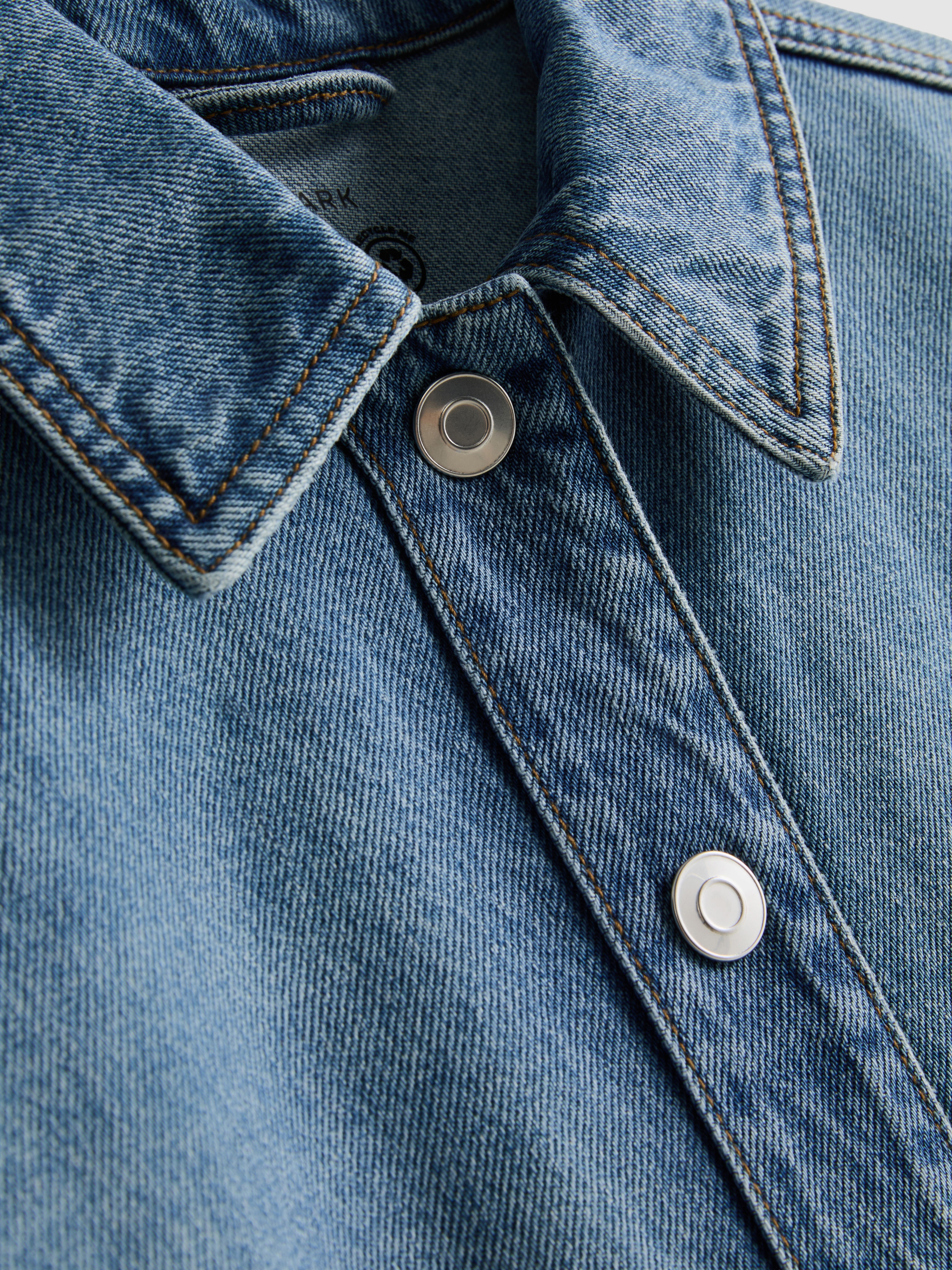 Relaxed Cotton Denim Shirt