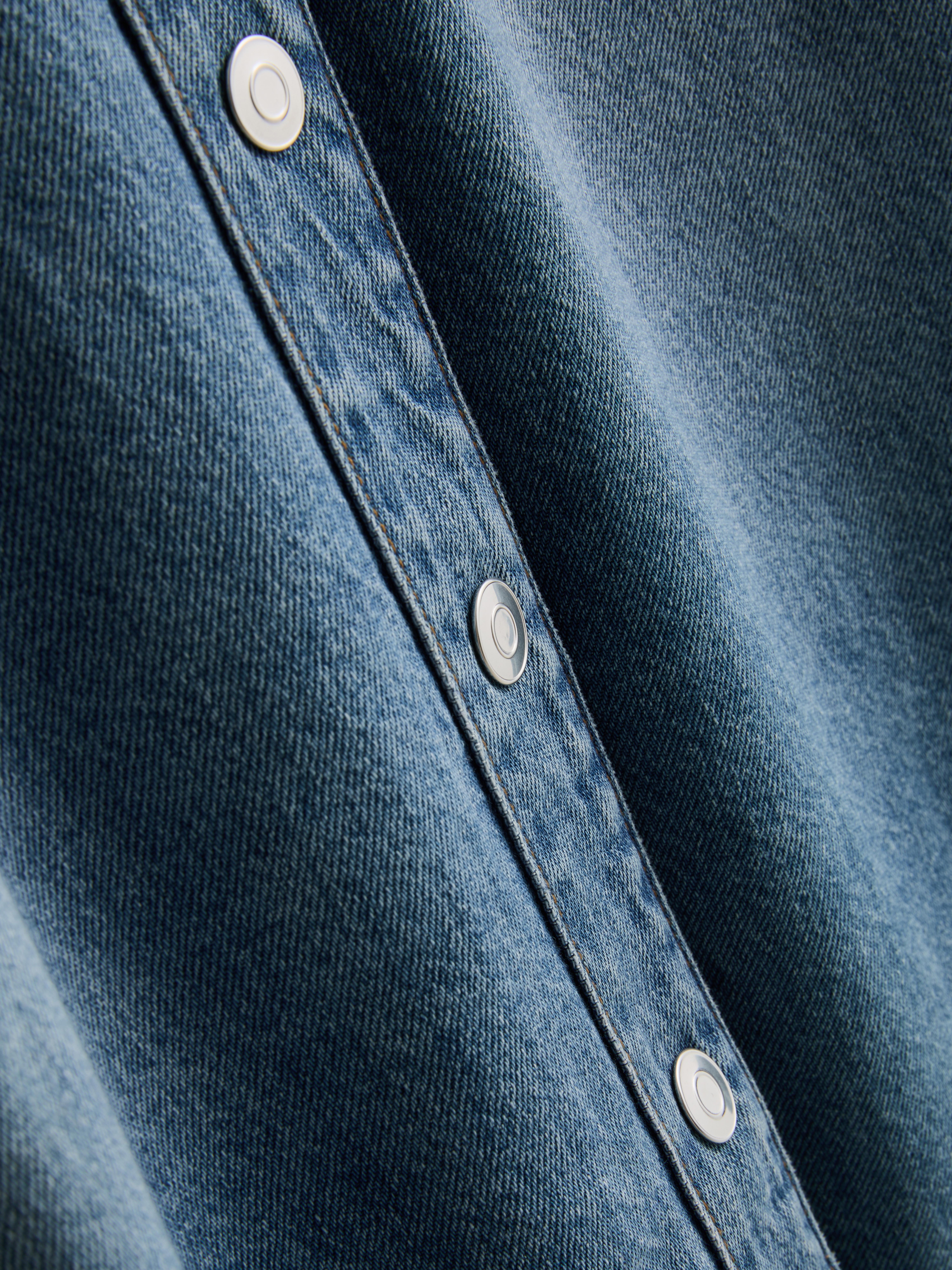 Relaxed Cotton Denim Shirt