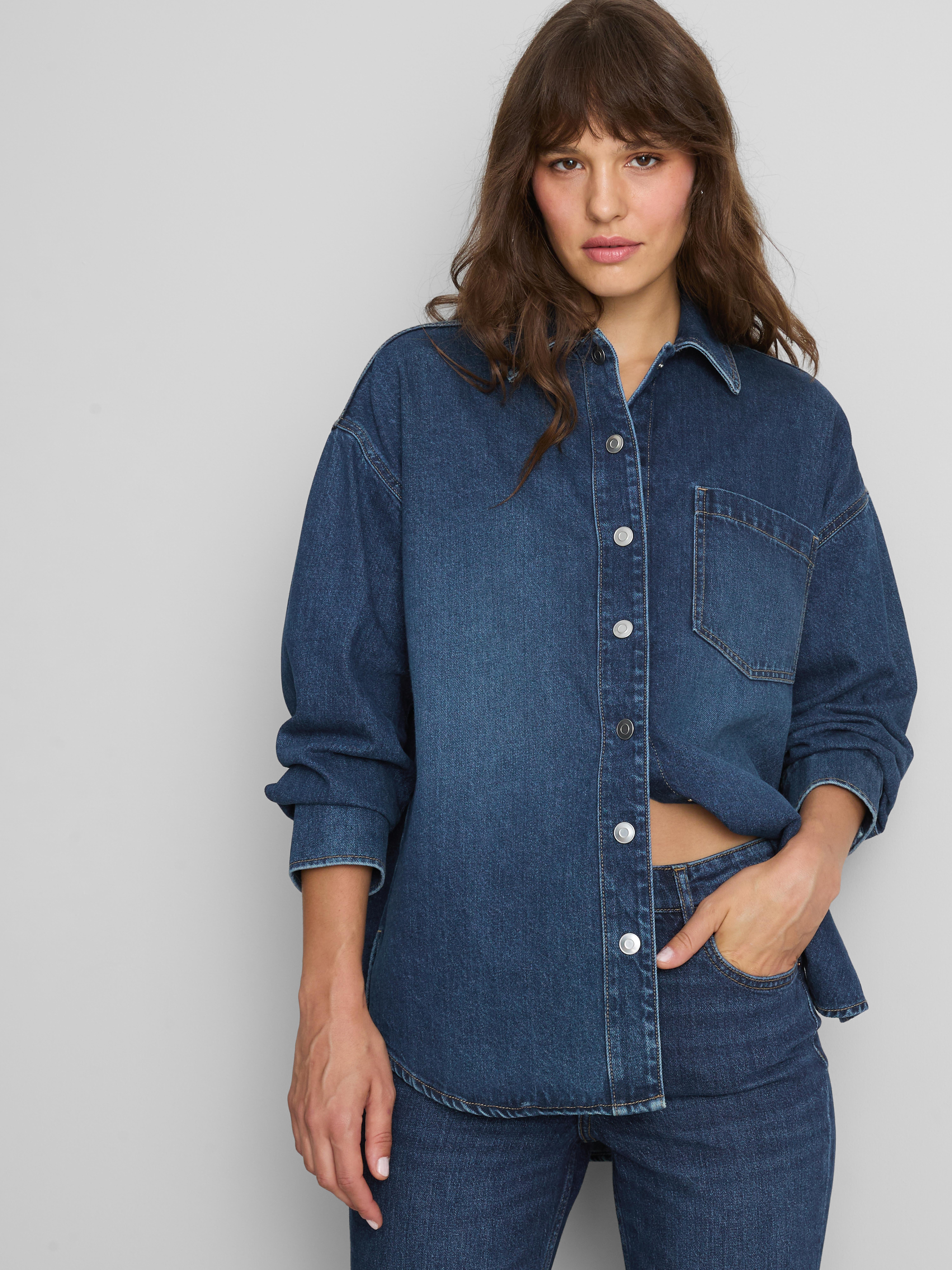 Relaxed Cotton Denim Shirt