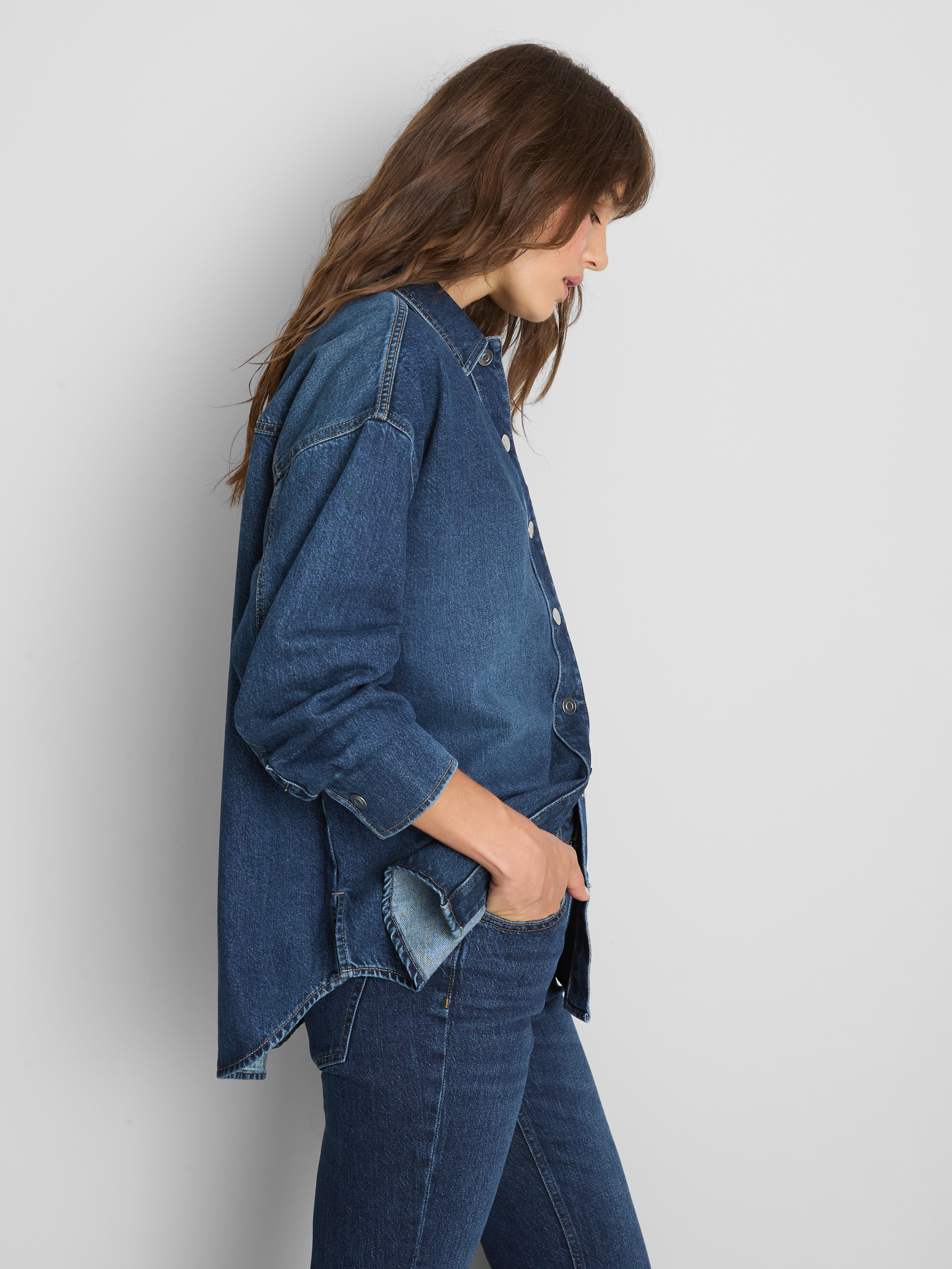 Relaxed Cotton Denim Shirt