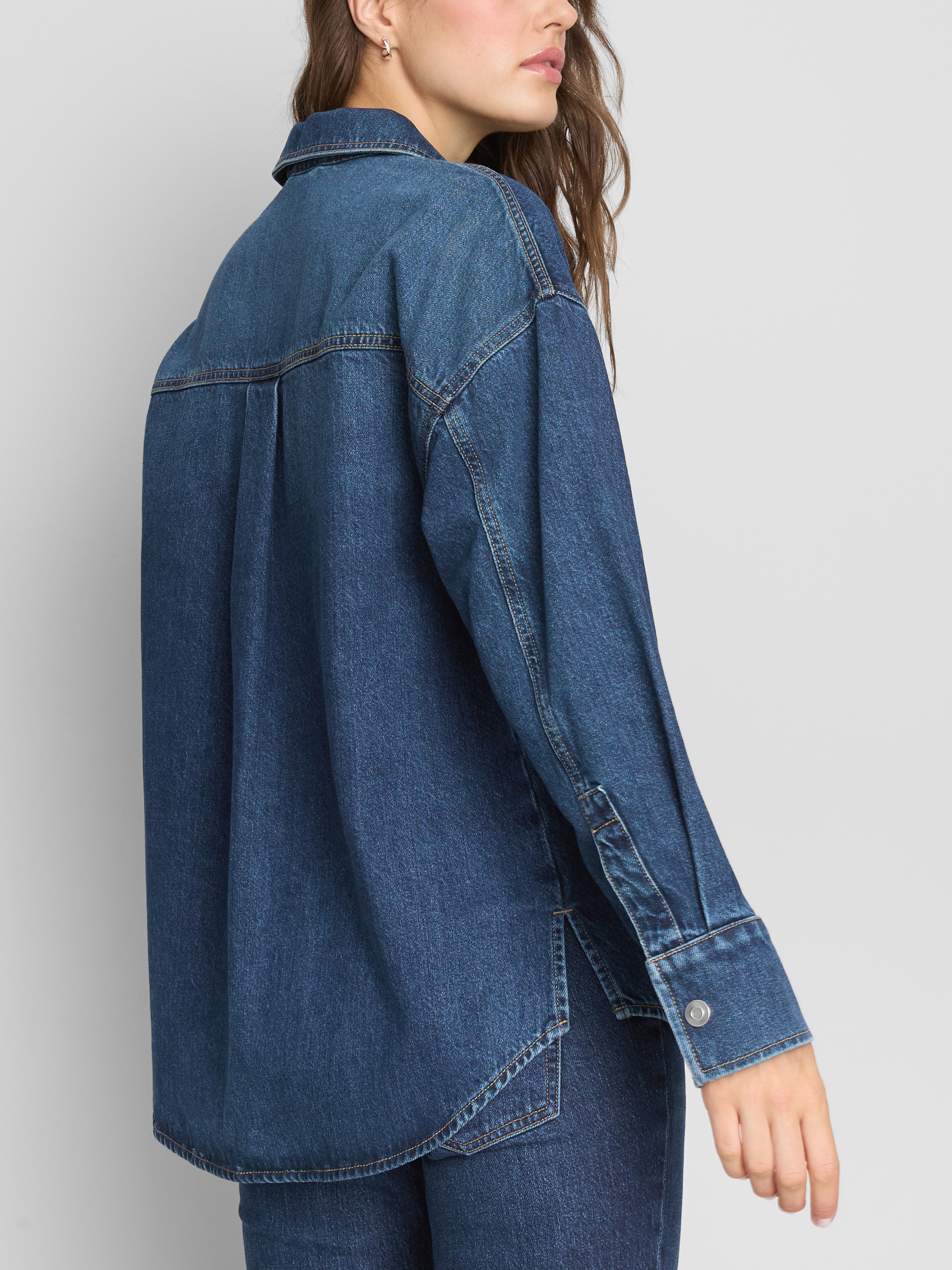 Relaxed Cotton Denim Shirt