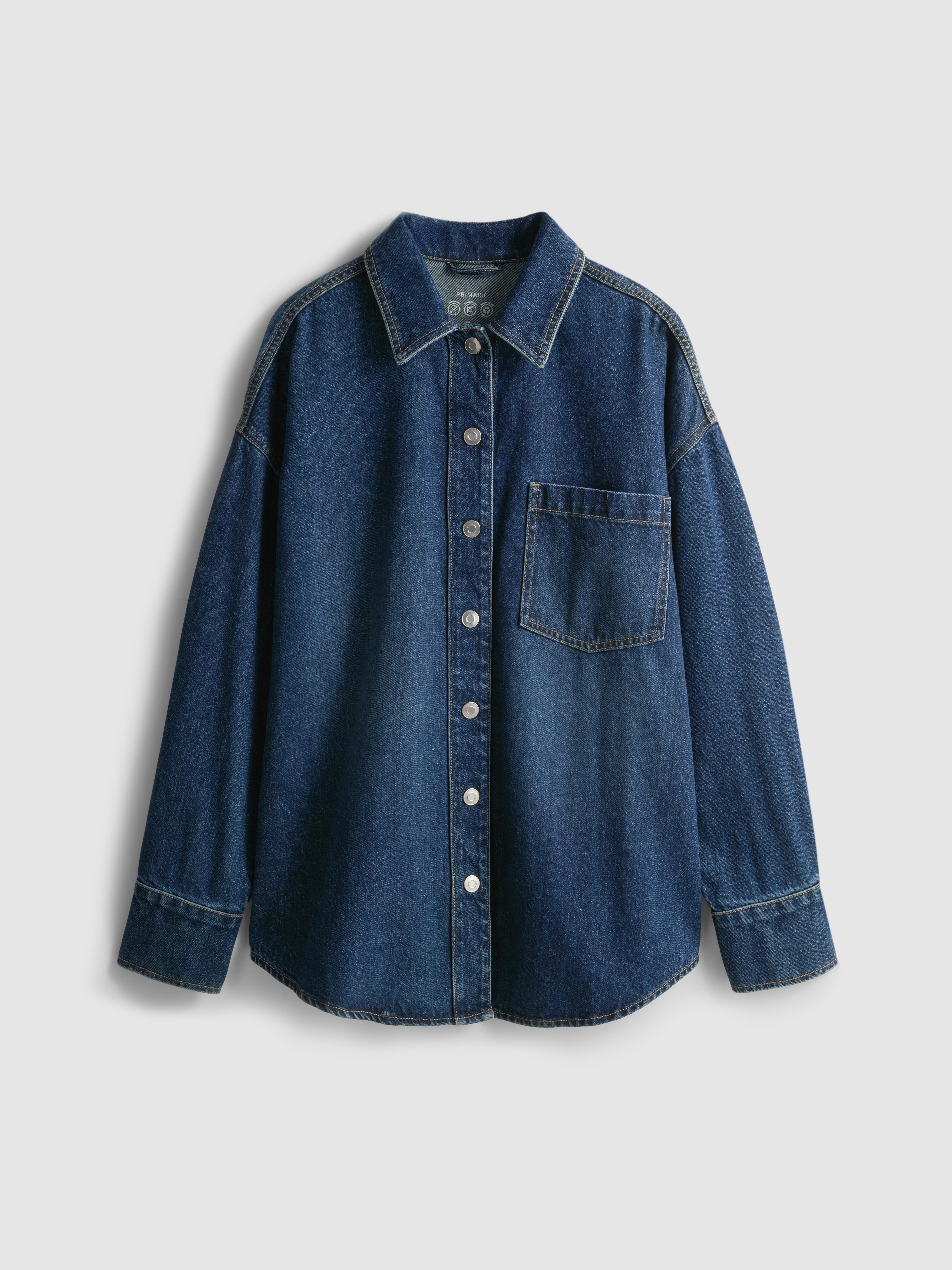 Relaxed Cotton Denim Shirt