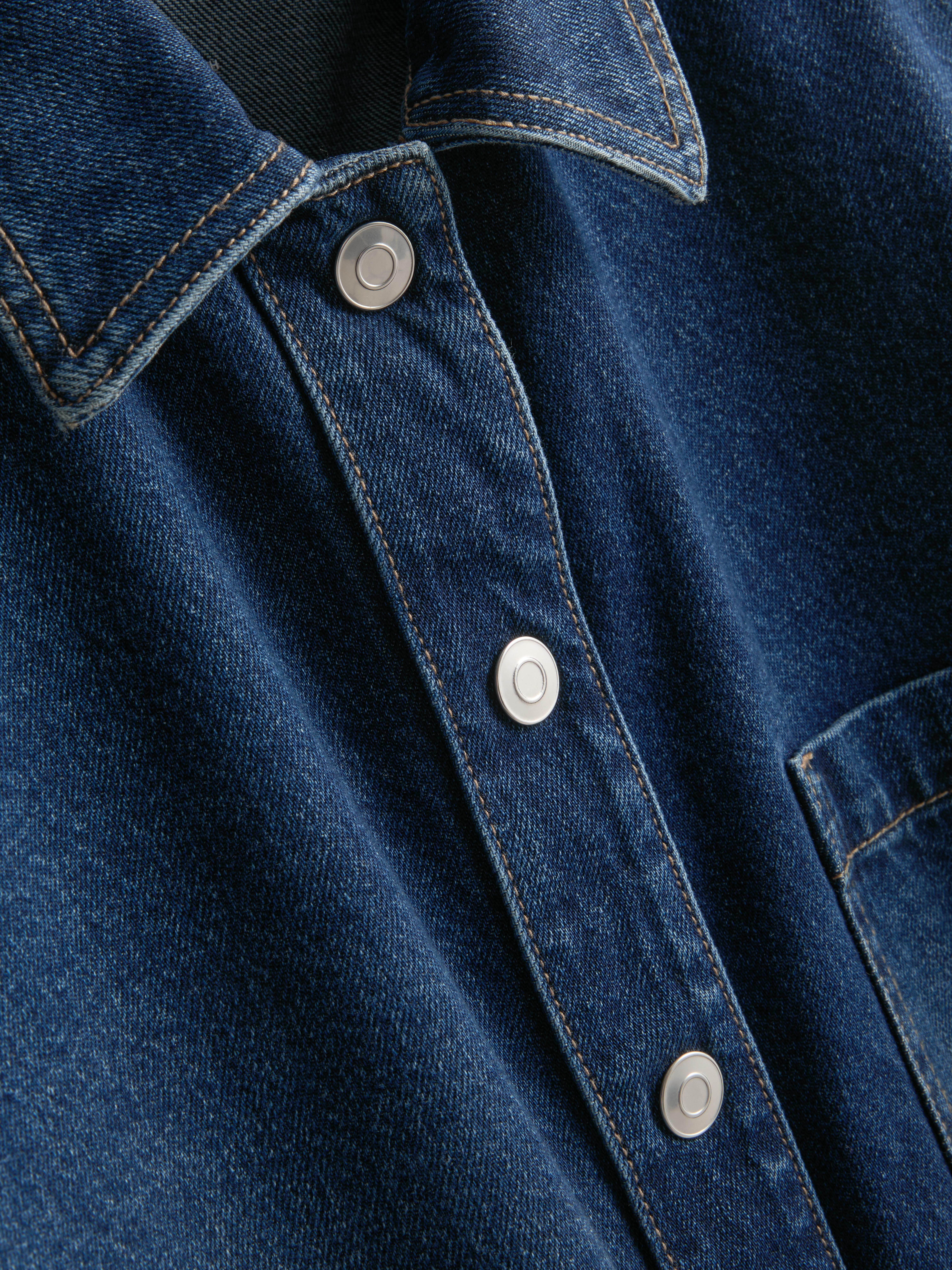 Relaxed Cotton Denim Shirt
