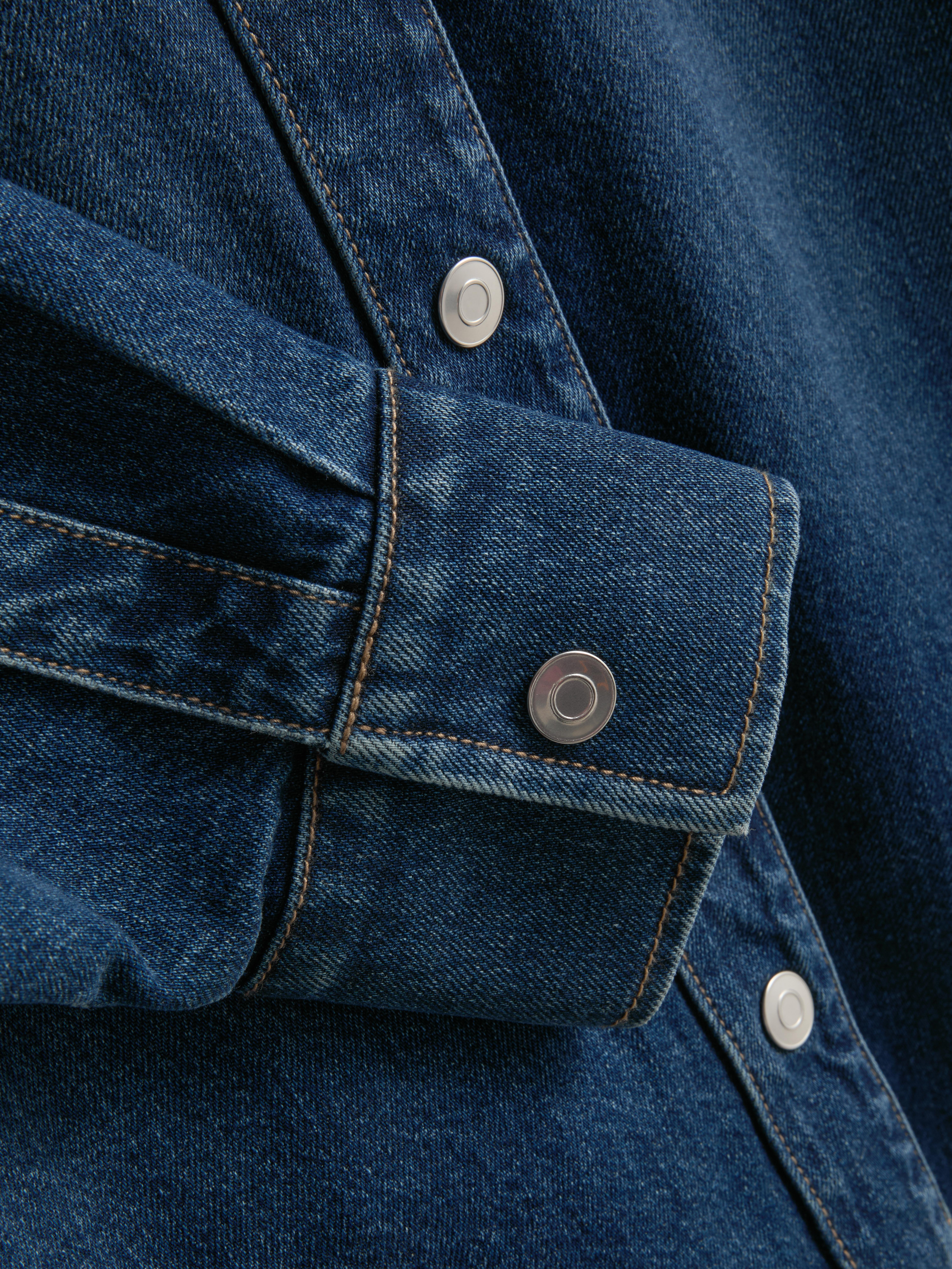 Relaxed Cotton Denim Shirt
