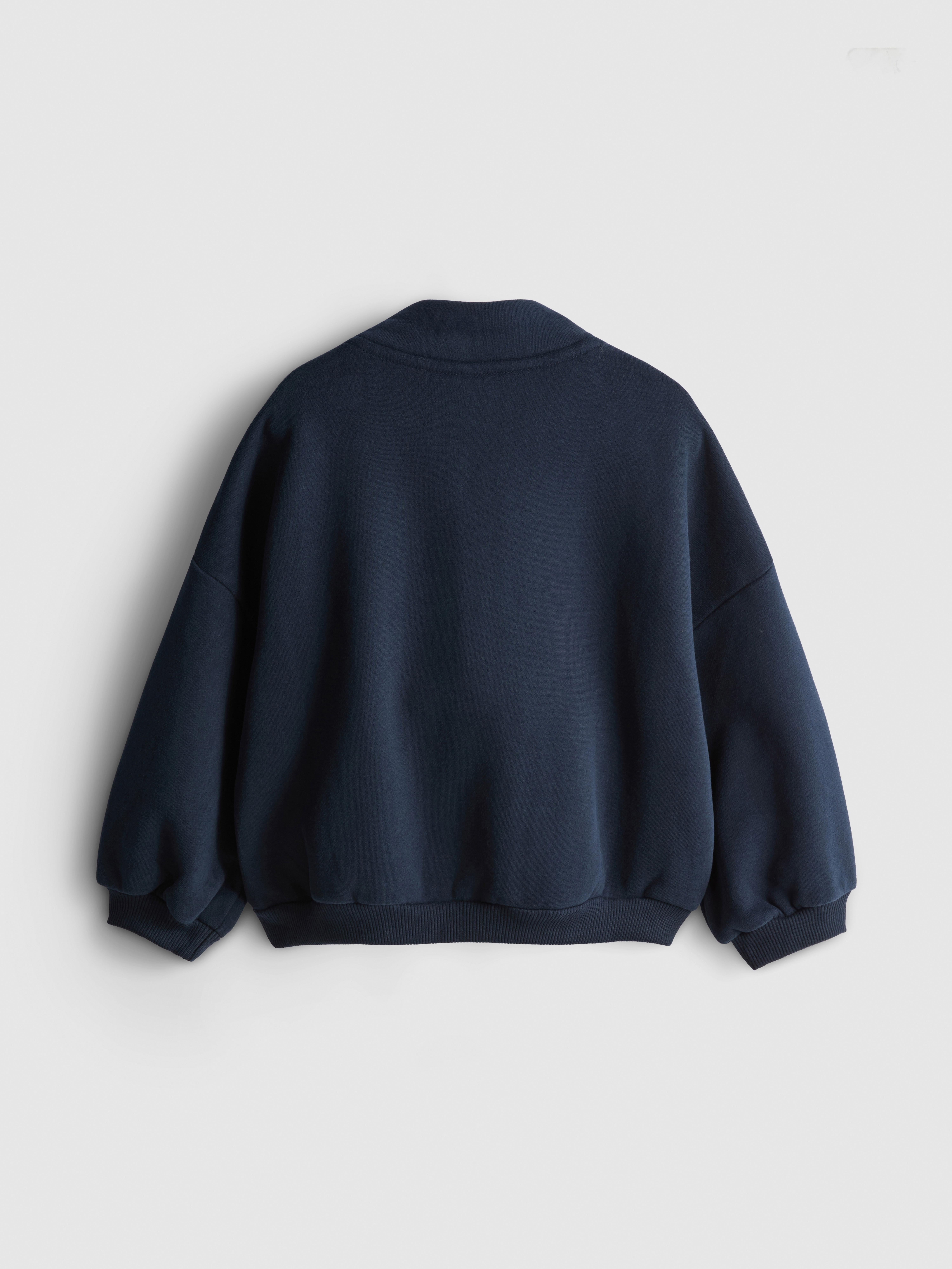 1-9yrs | Cotton Rich Funnel Neck Half-Zip Sweatshirt