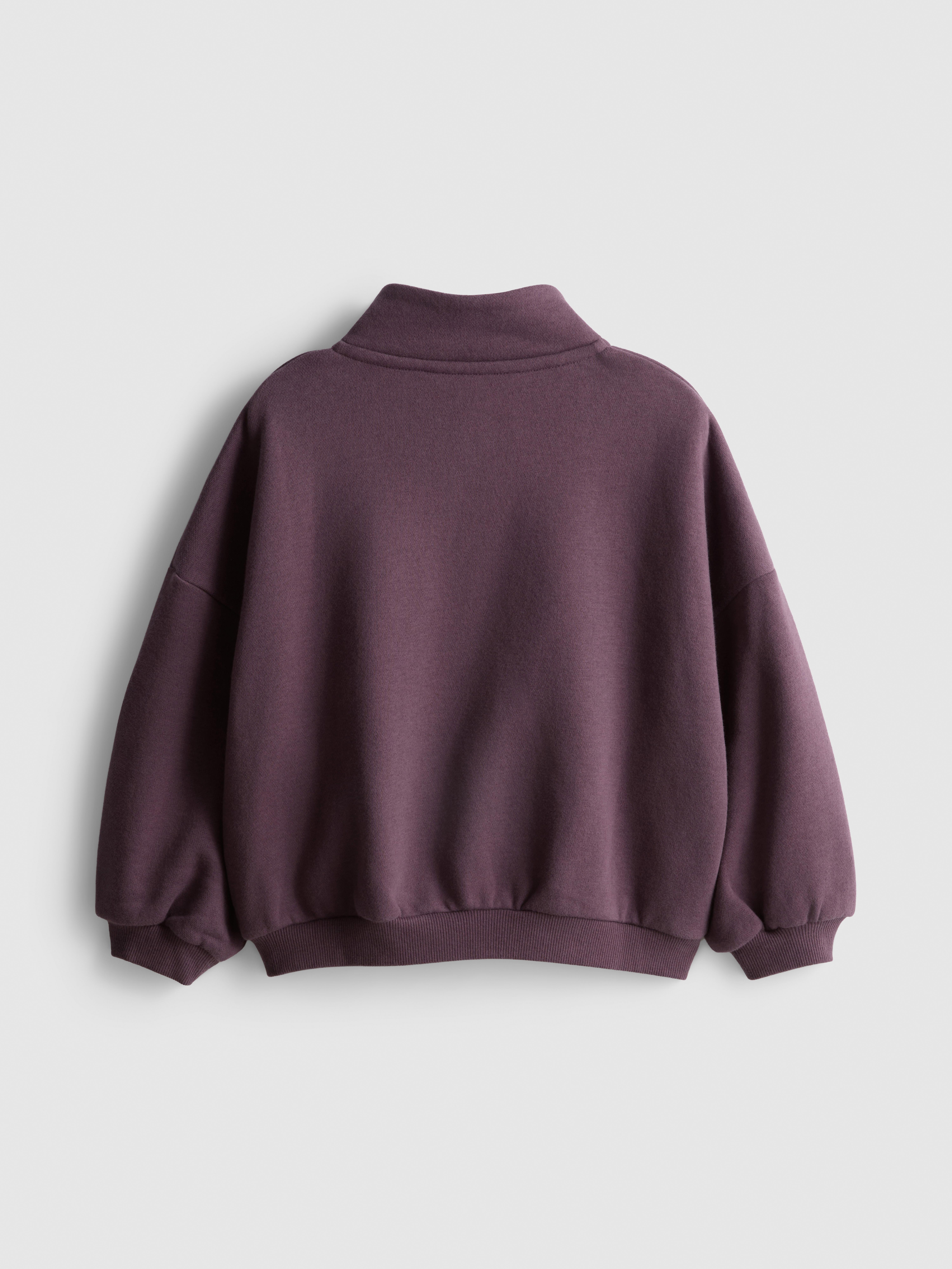 Girls Purple 1-9yrs | Cotton Rich Funnel Neck Half-Zip Sweatshirt | Primark