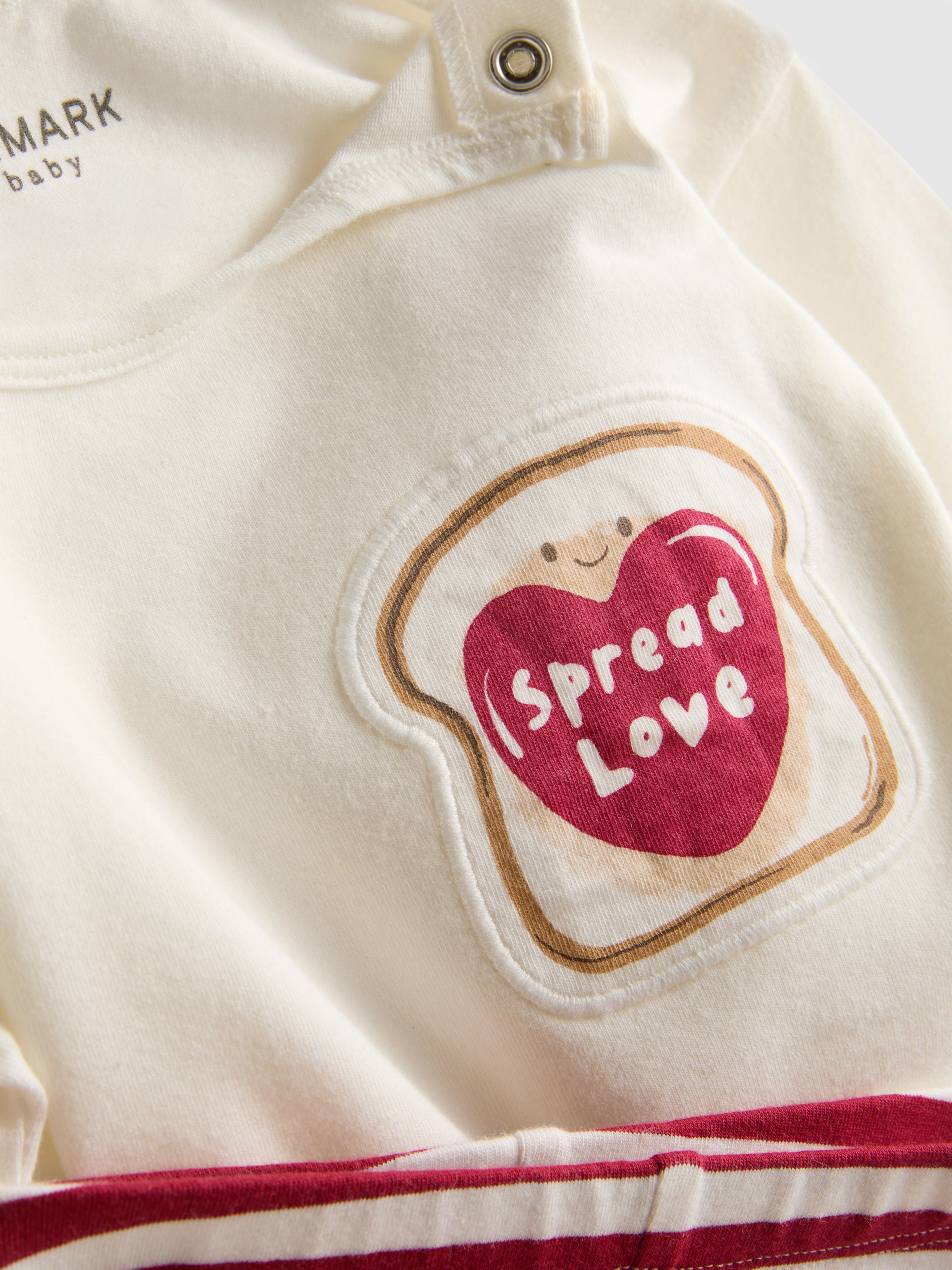 0-12mths | Cotton-Rich Toast Top and Leggings Set