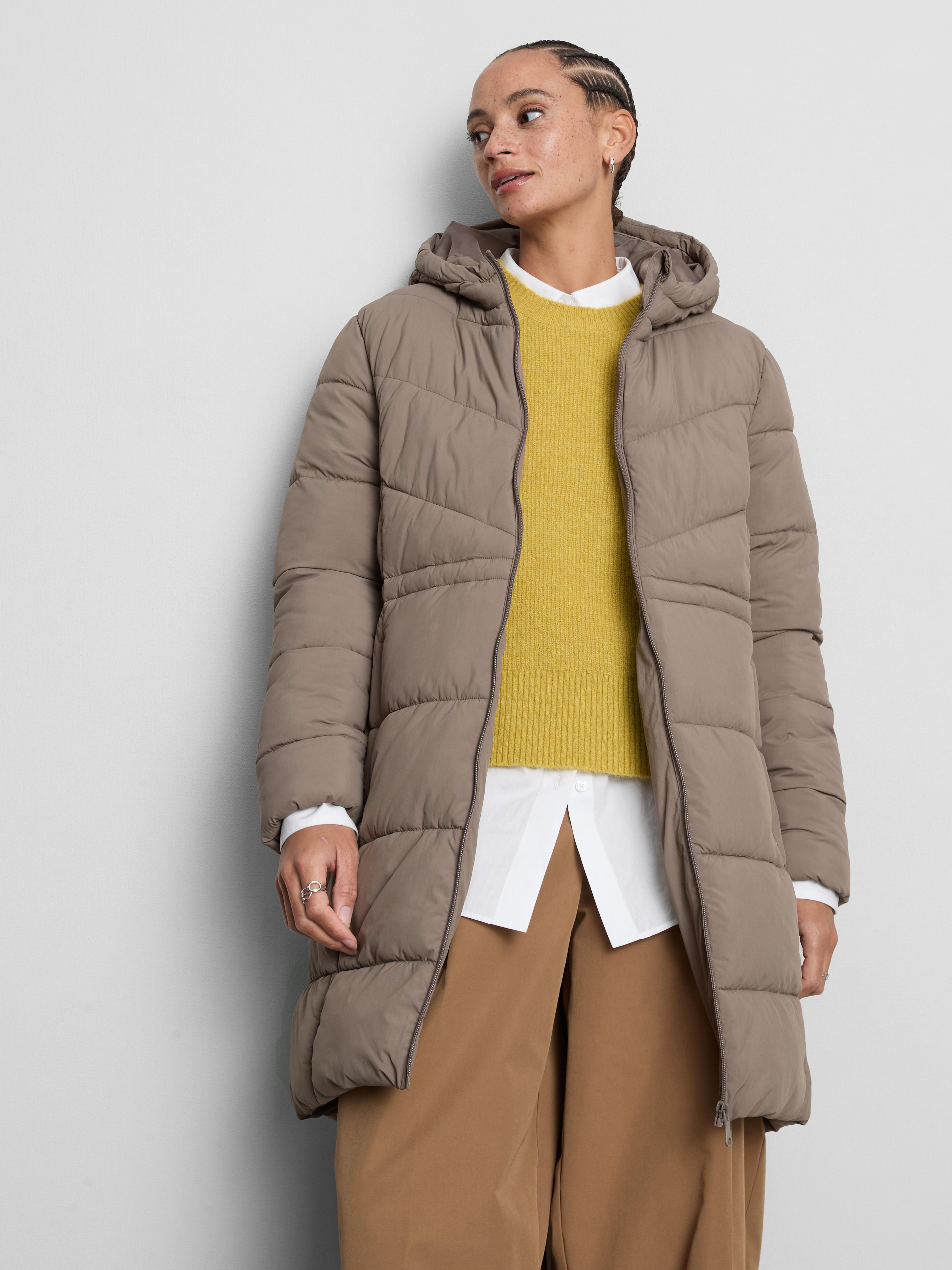 Longline Hooded Puffer Jacket