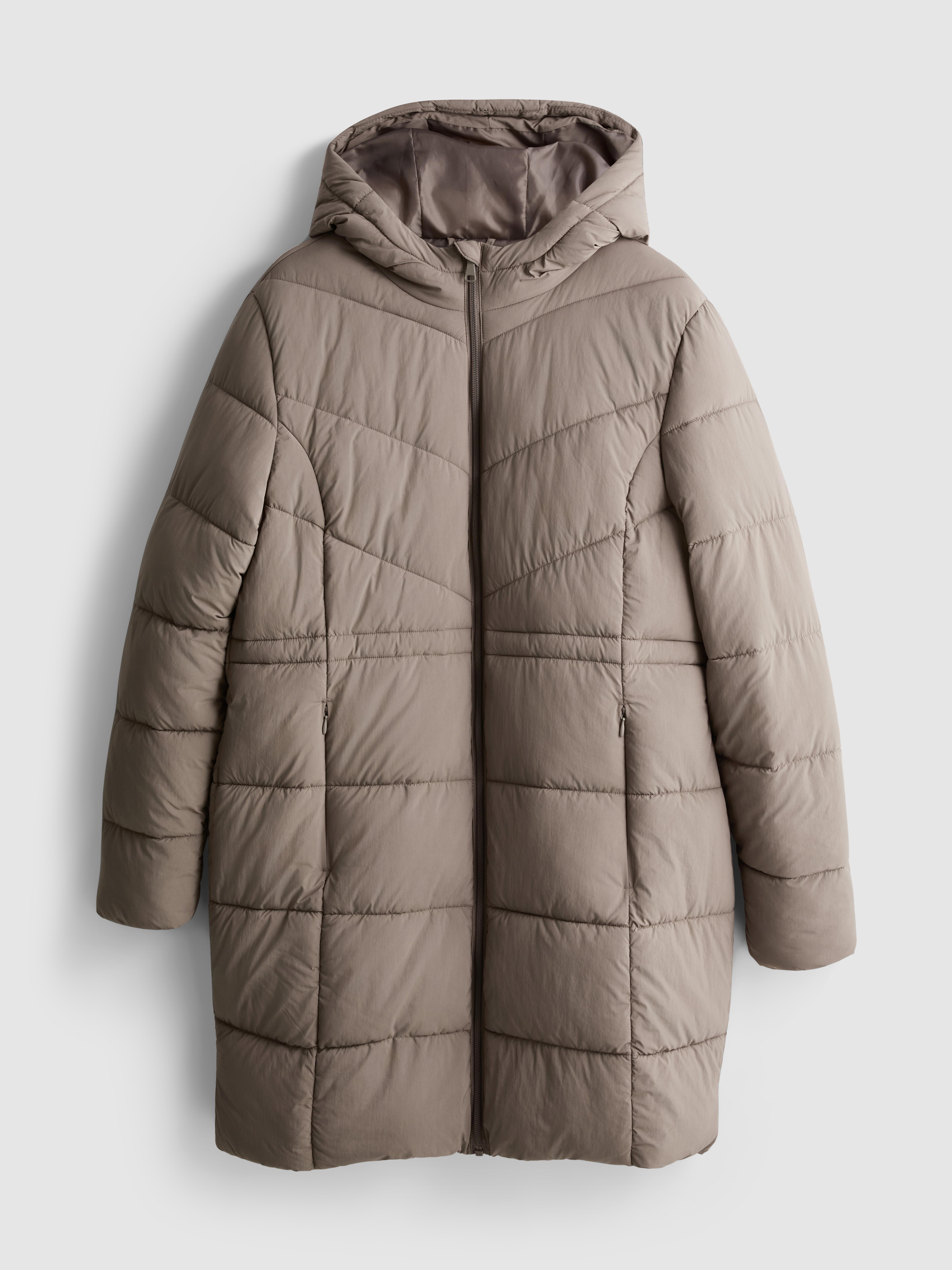 Longline Hooded Puffer Jacket