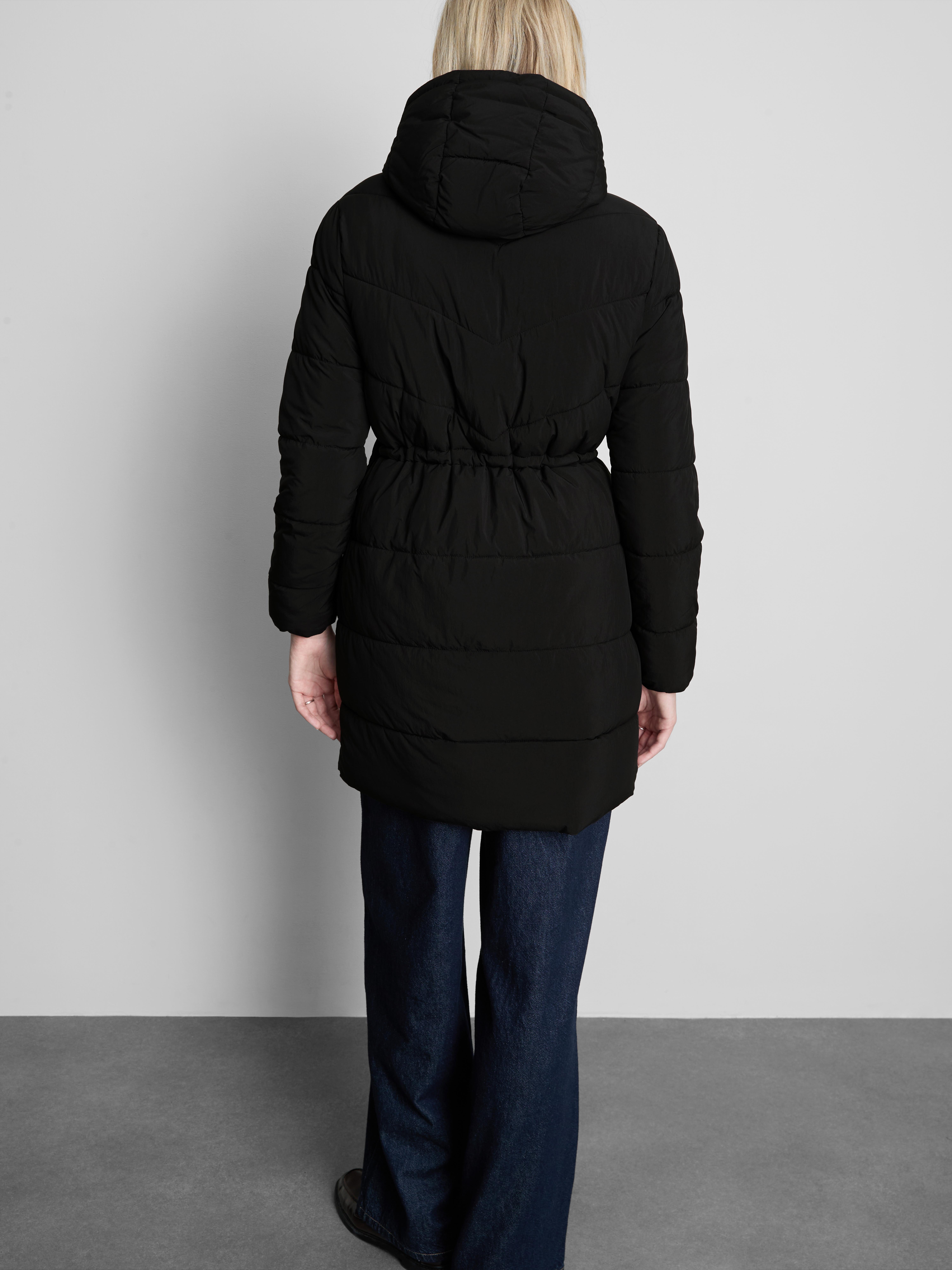 Longline Hooded Puffer Jacket